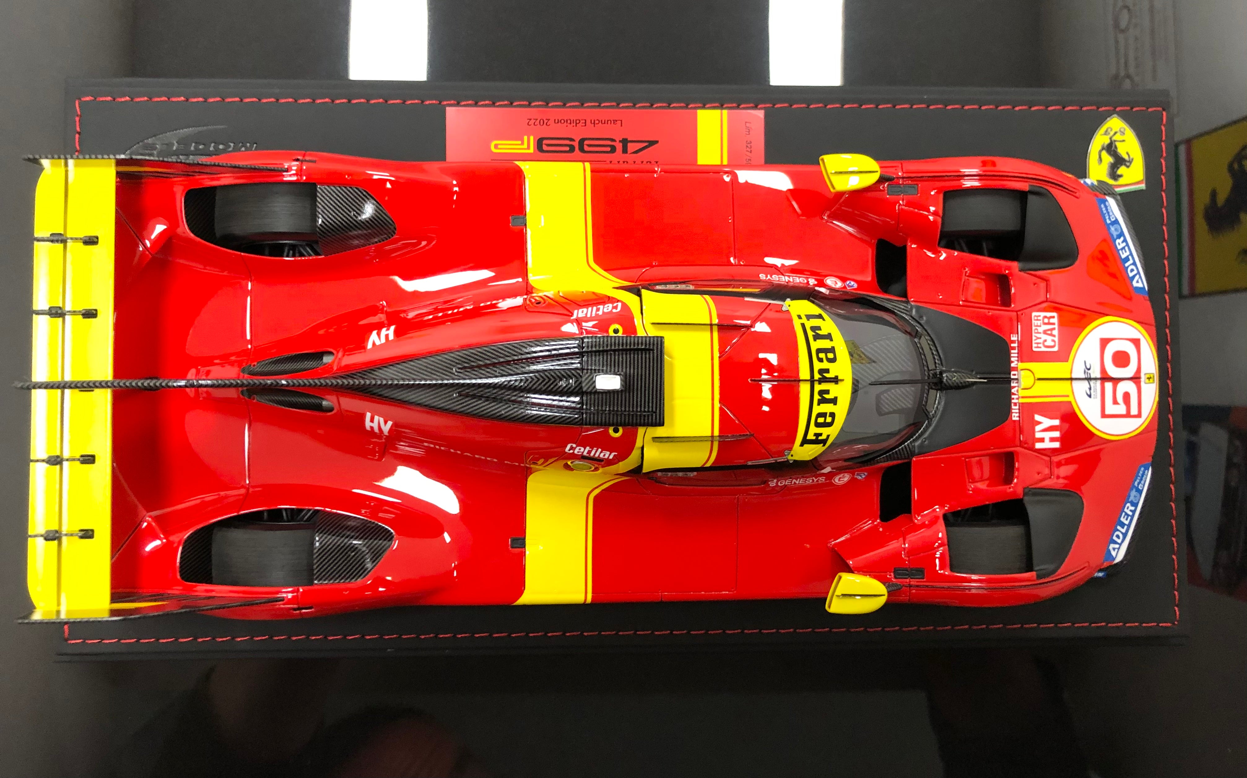 BBR 1:18 scale Ferrari 499P #50 2023 Le Mans