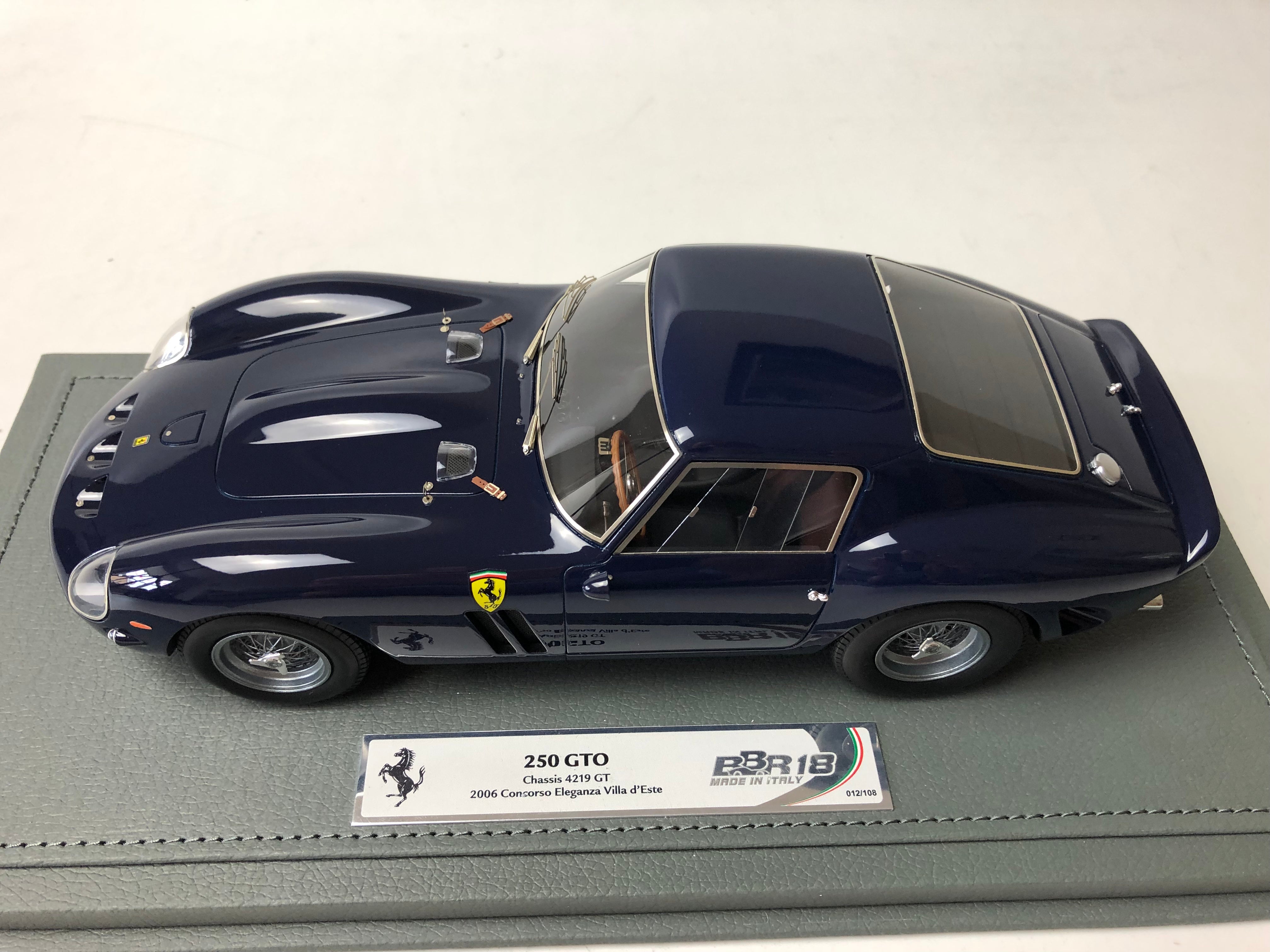 BBR 1:18 scale Ferrari 250 GTO Blue