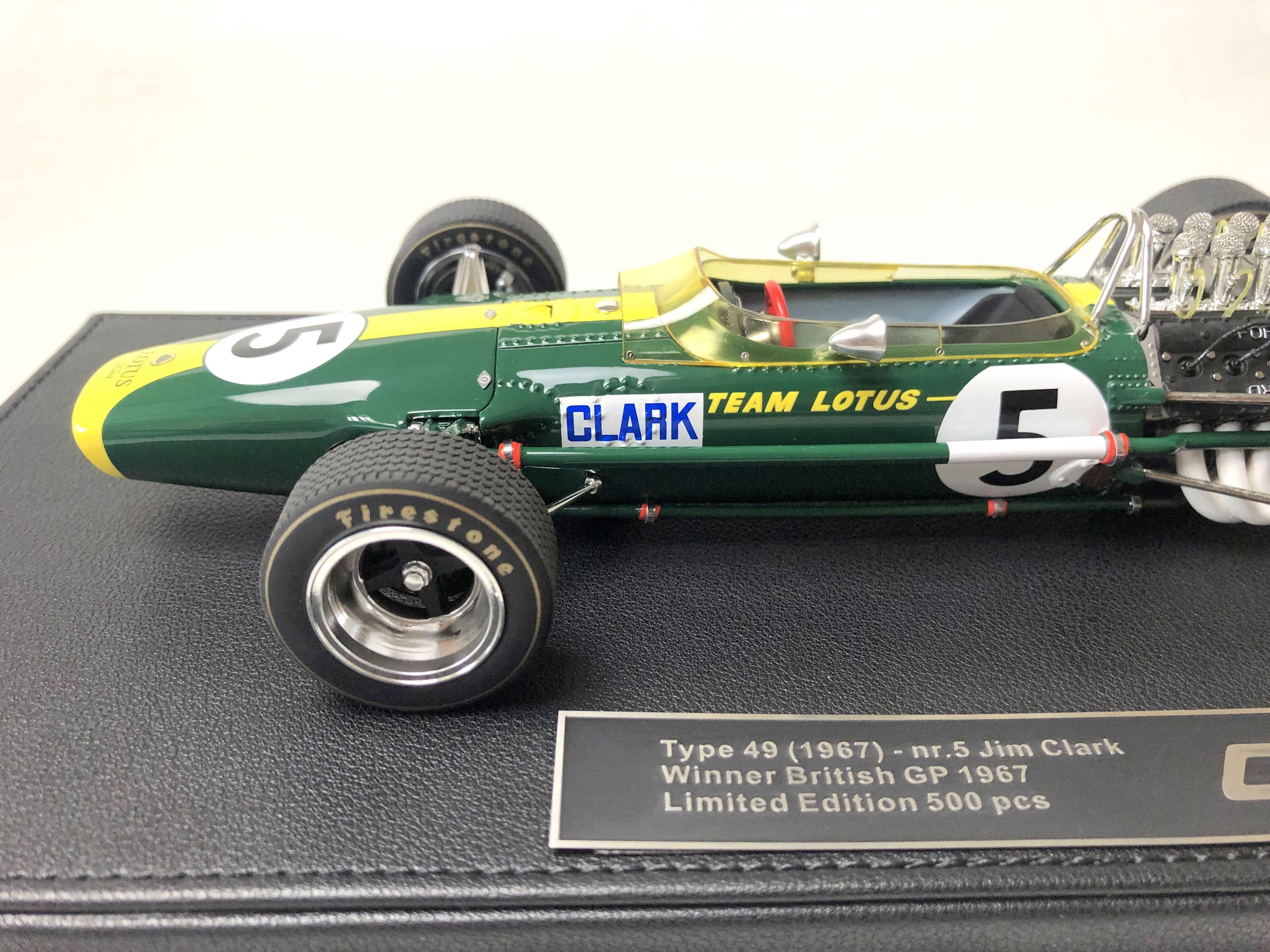 Escala 1:18 1965 Lotus 33 Jim Clark #5 Ganador del Gran Premio Británico