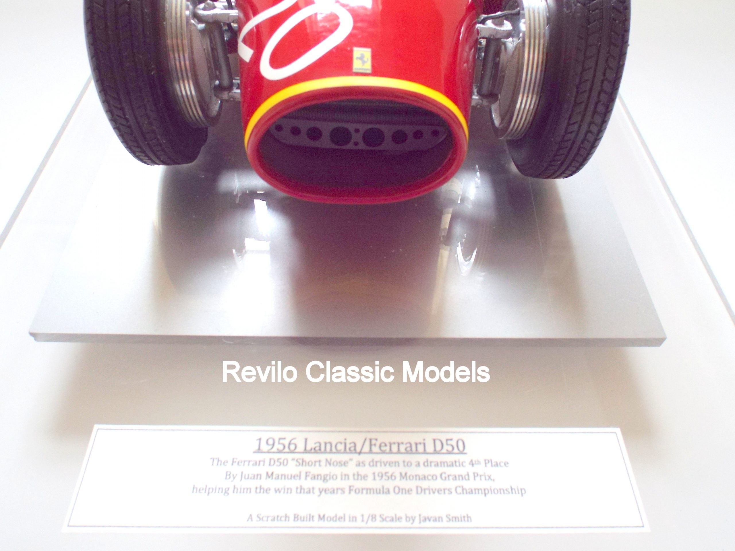 1:8 scale Ferrari D50 1956 Handbuilt model by Javan Smith