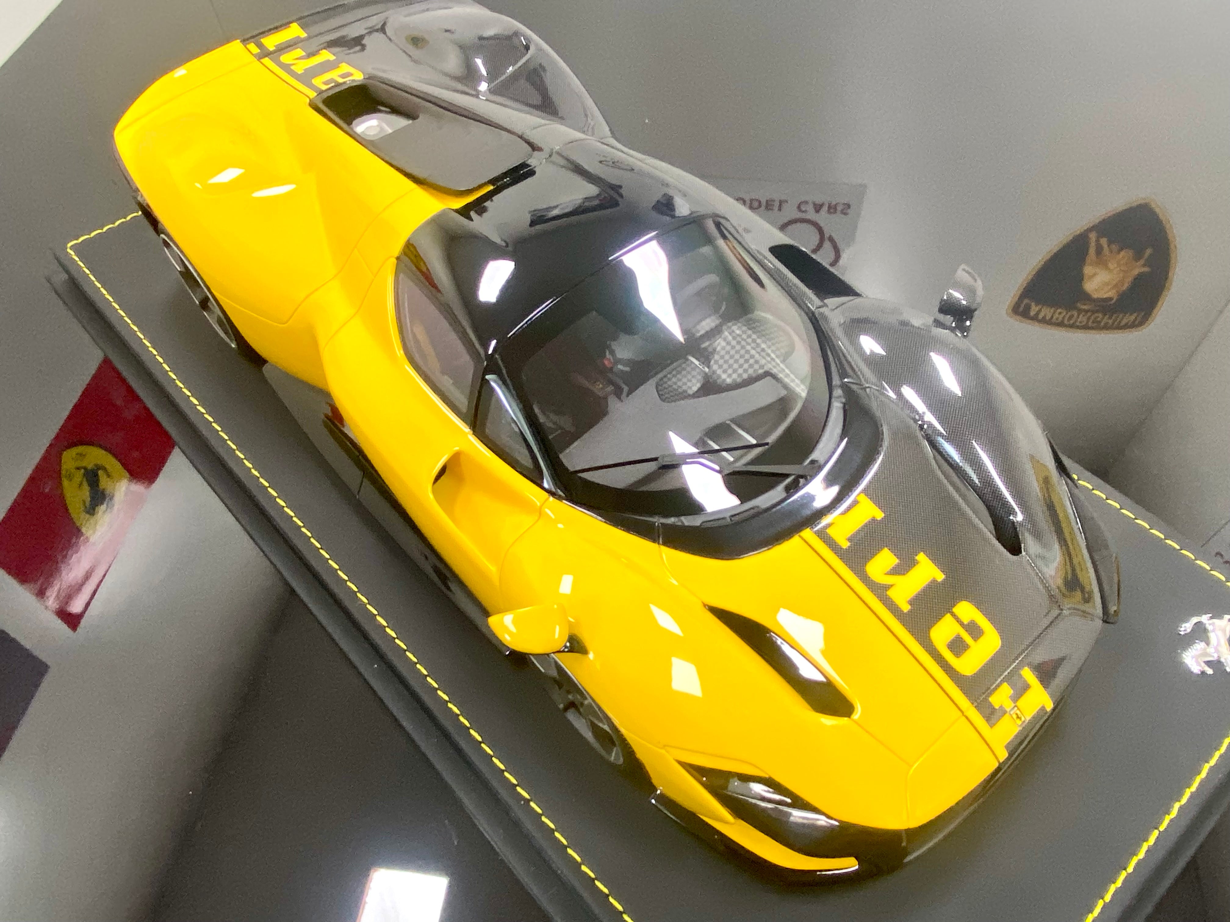 BBR 1:18 scale Ferrari Daytona SP3 Taylor Made 599+1 yellow/black