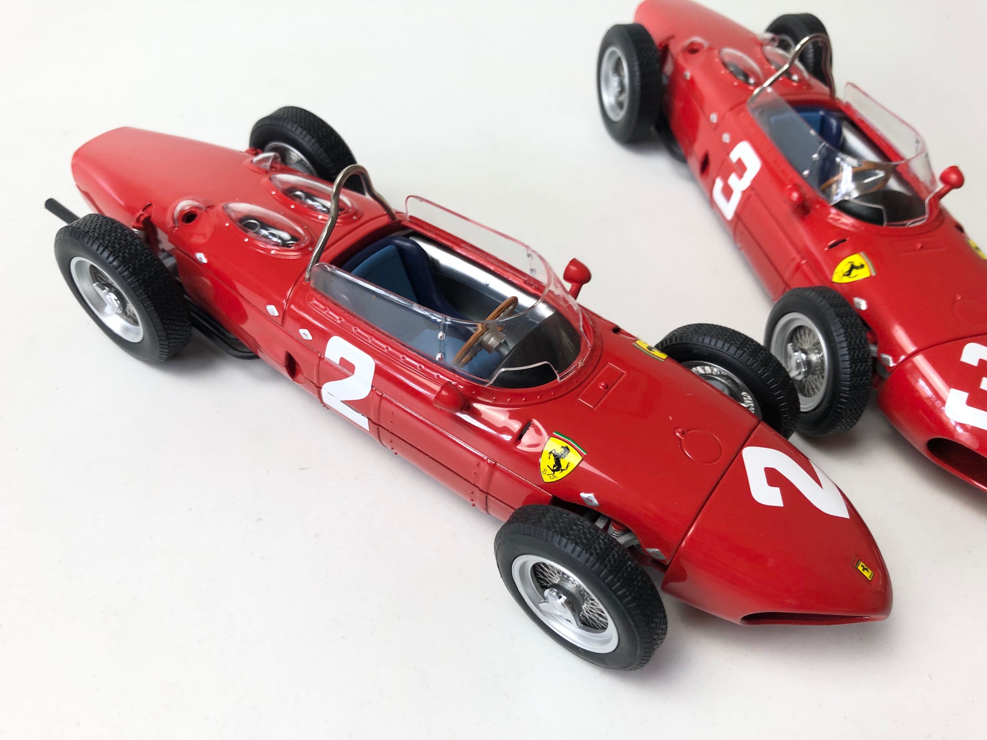 Trio of 1961 Ferrari 156 'Sharknose' 1:18 scale by CMR Models