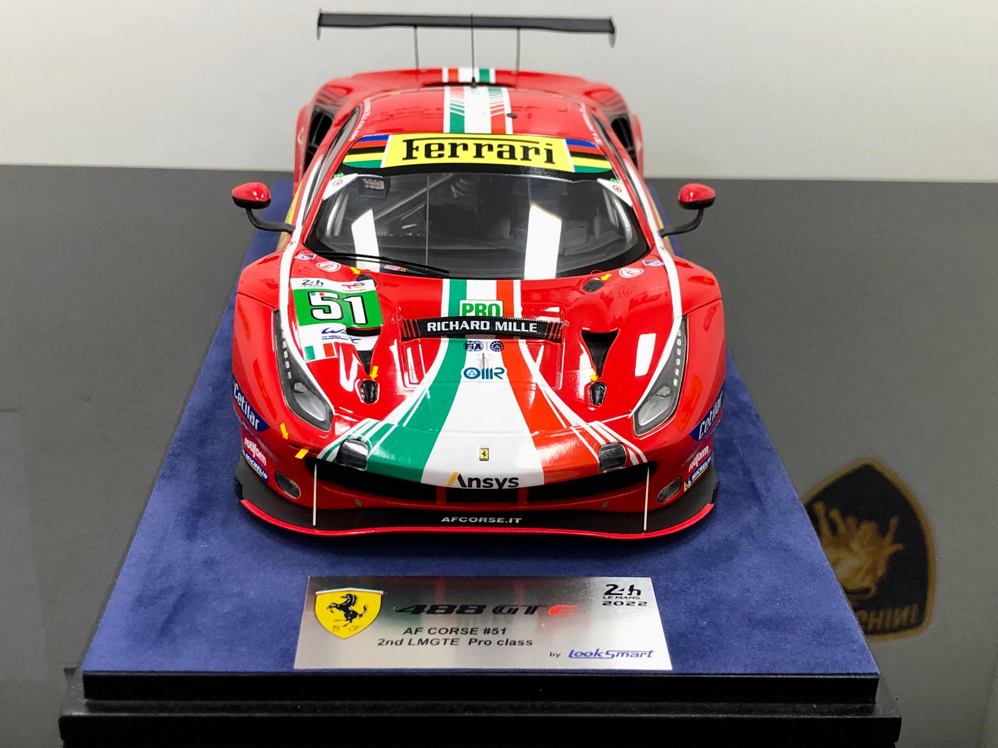 Ferrari 488 GTE Le Mans class winner #51 1:18 scale