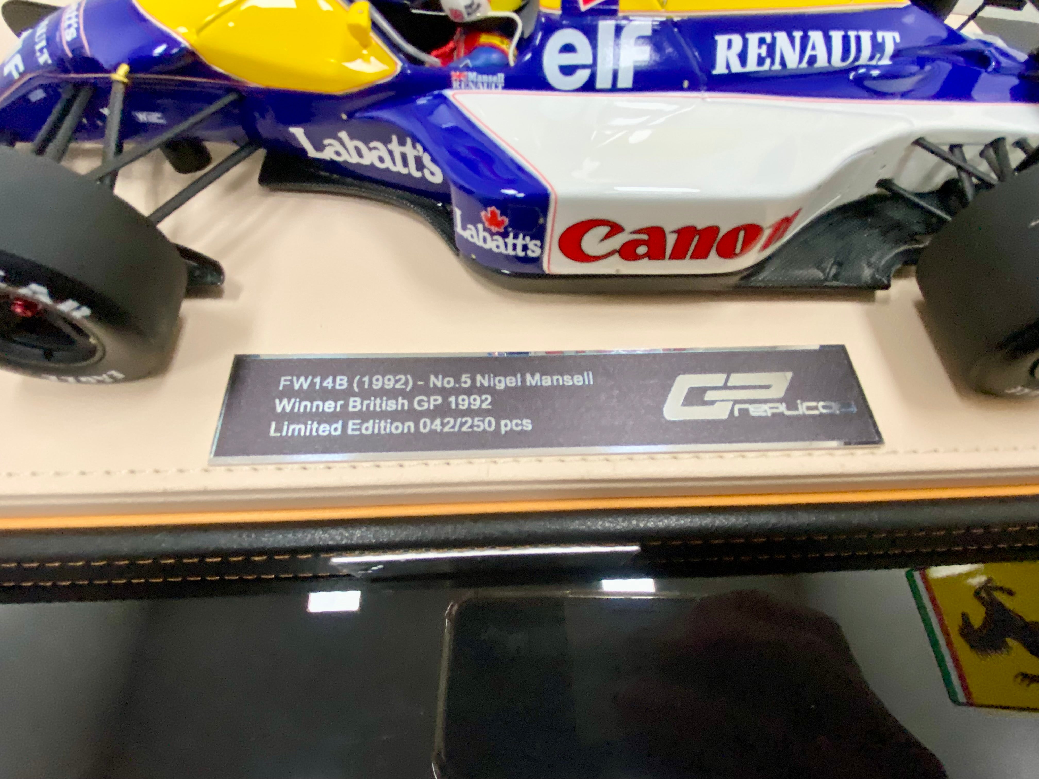 1:18 scale Williams FW14/B winner British Grand Prix 1992 Mansell
