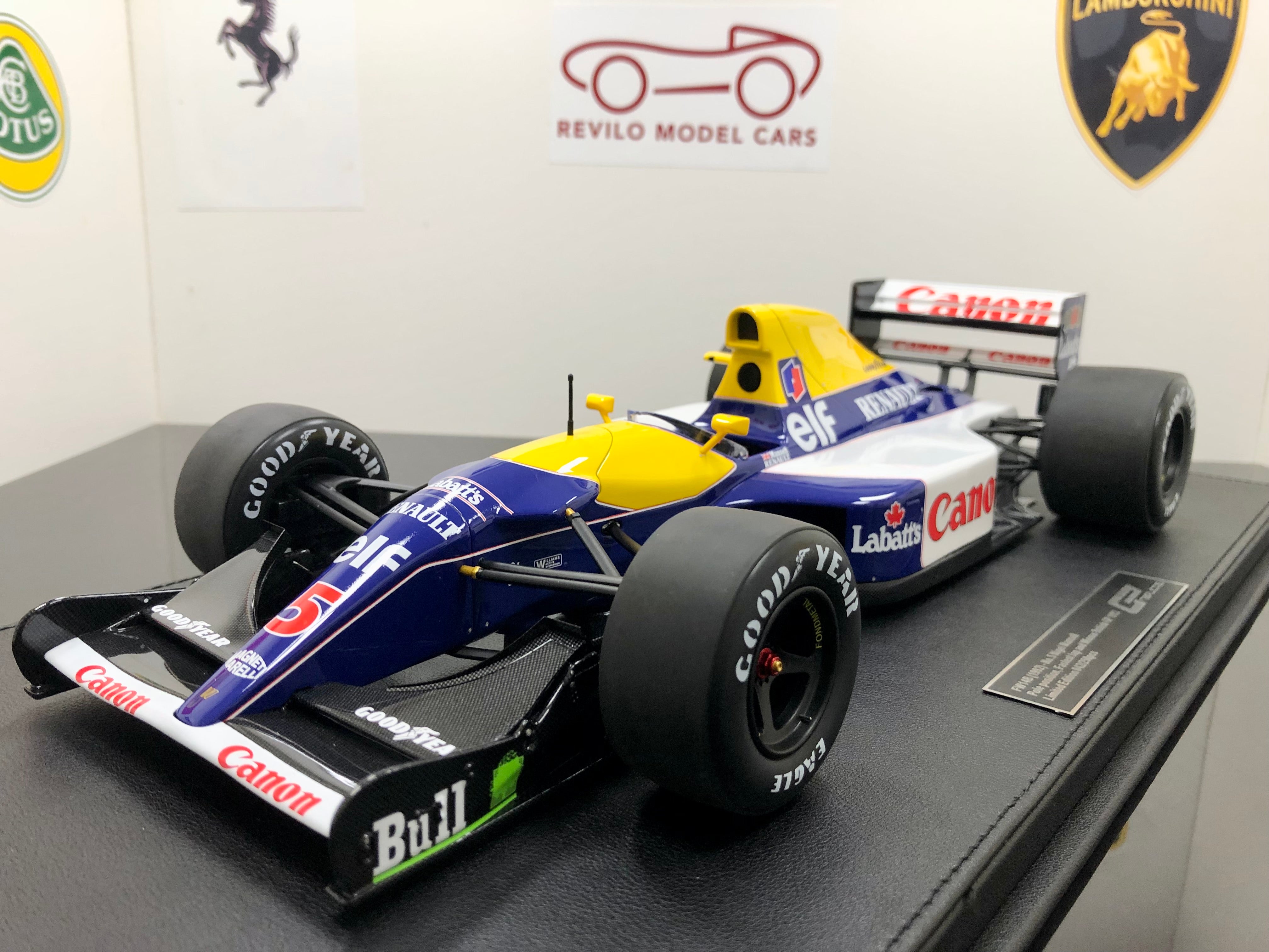 1:12 scale Williams FW14/B winner British Grand Prix 1992 Mansell