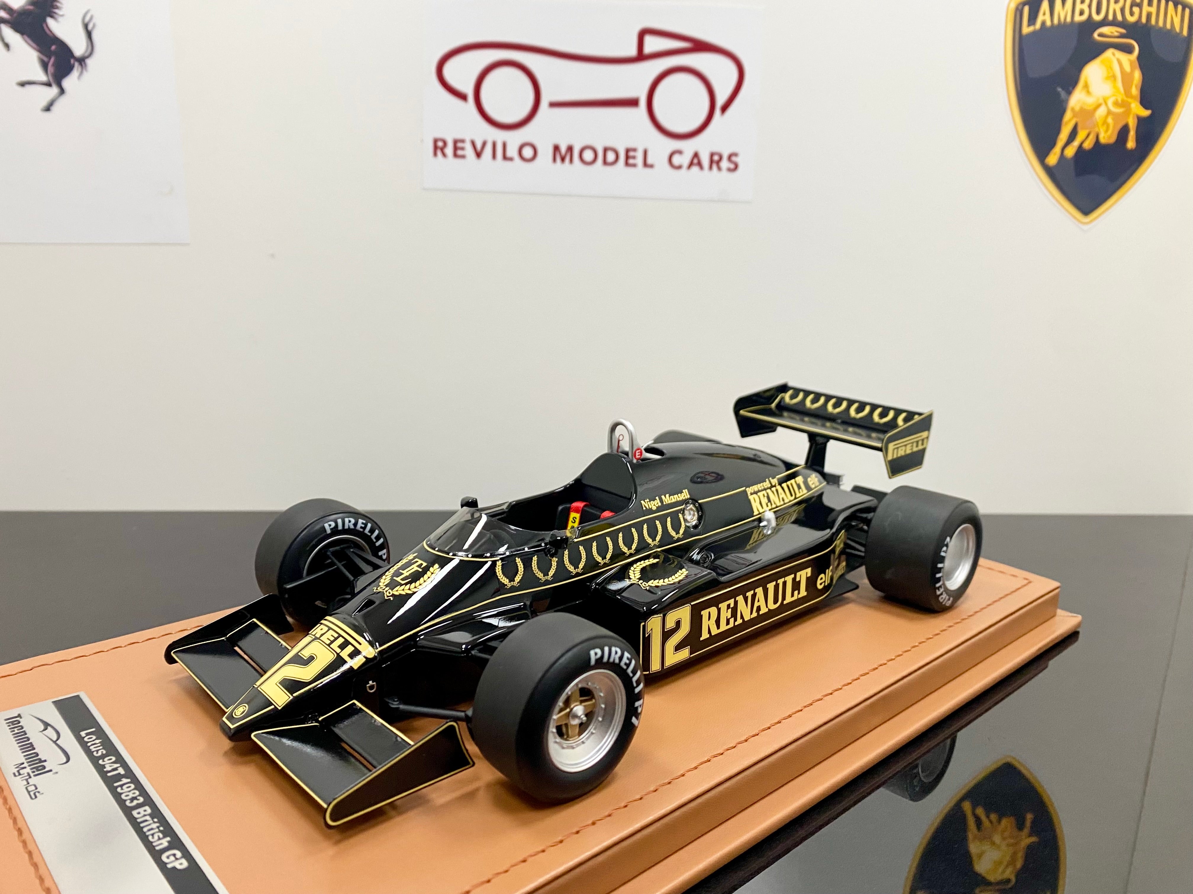 1:18 scale Lotus 94T Mansell #12 1983 British Grand Prix winner