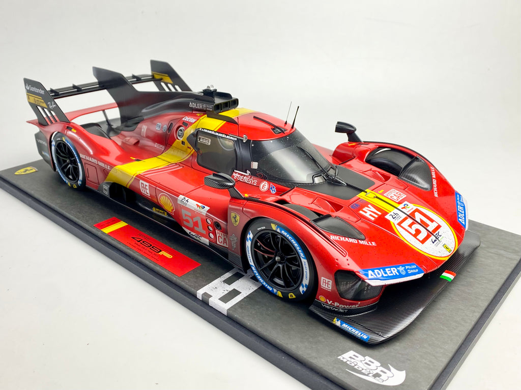 BBR 1:12 scale Ferrari 499P #51 2023 Le Mans winner Race finish