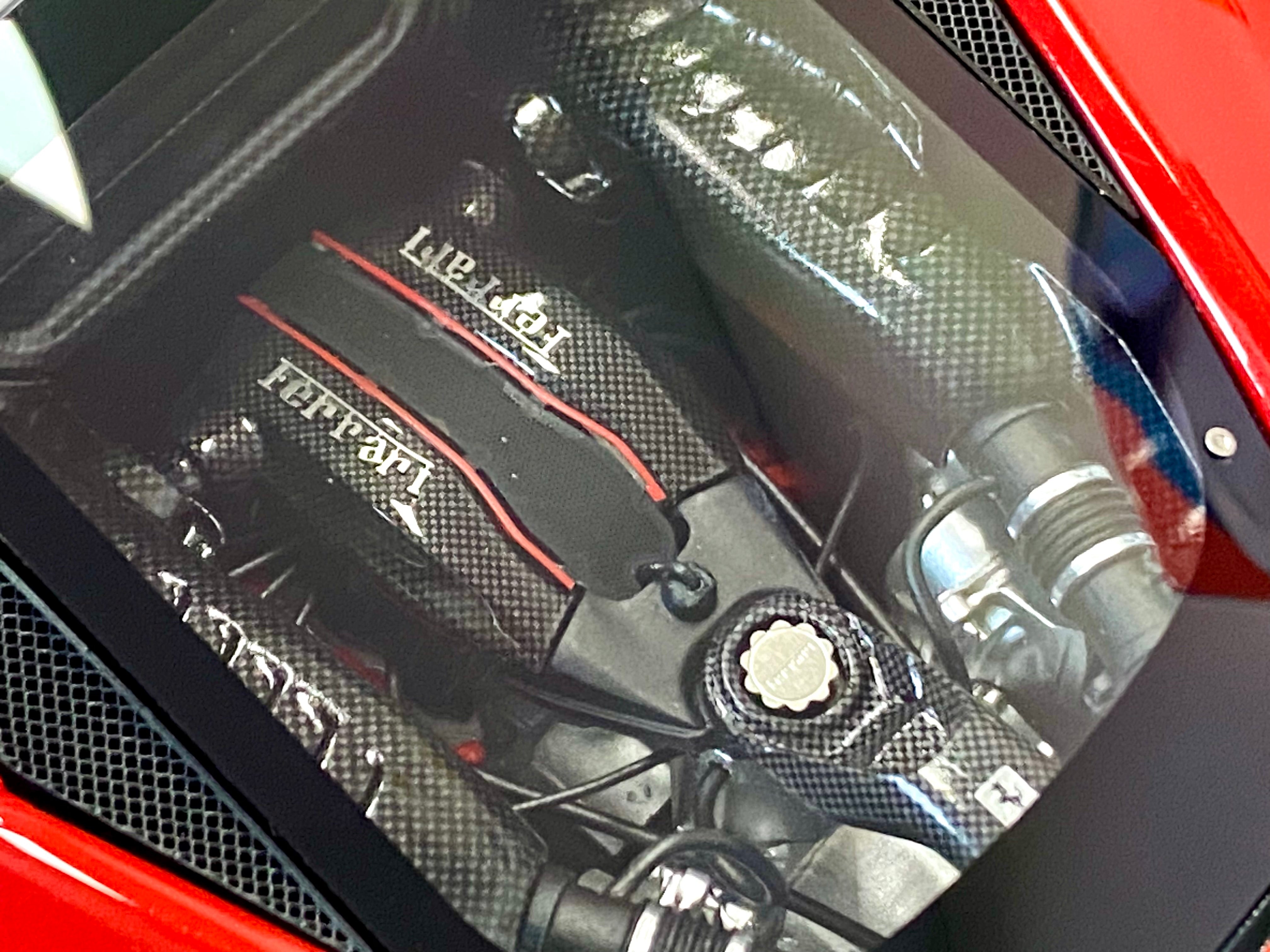 BBR Ferrari 488 Pista 1:18 scale Rosso Corsa carbon wheels