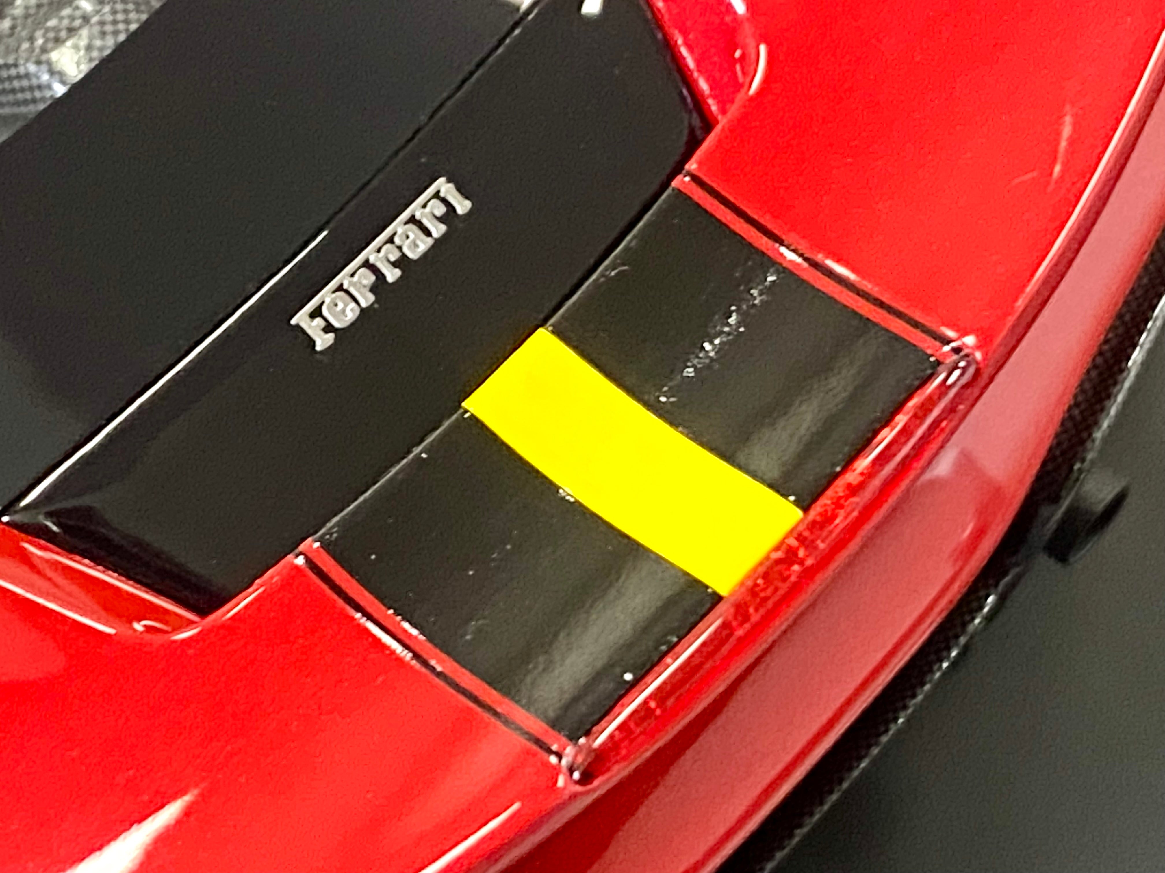 BBR Ferrari 488 Pista 1:18 scale Rosso Corsa Black/yellow stripe