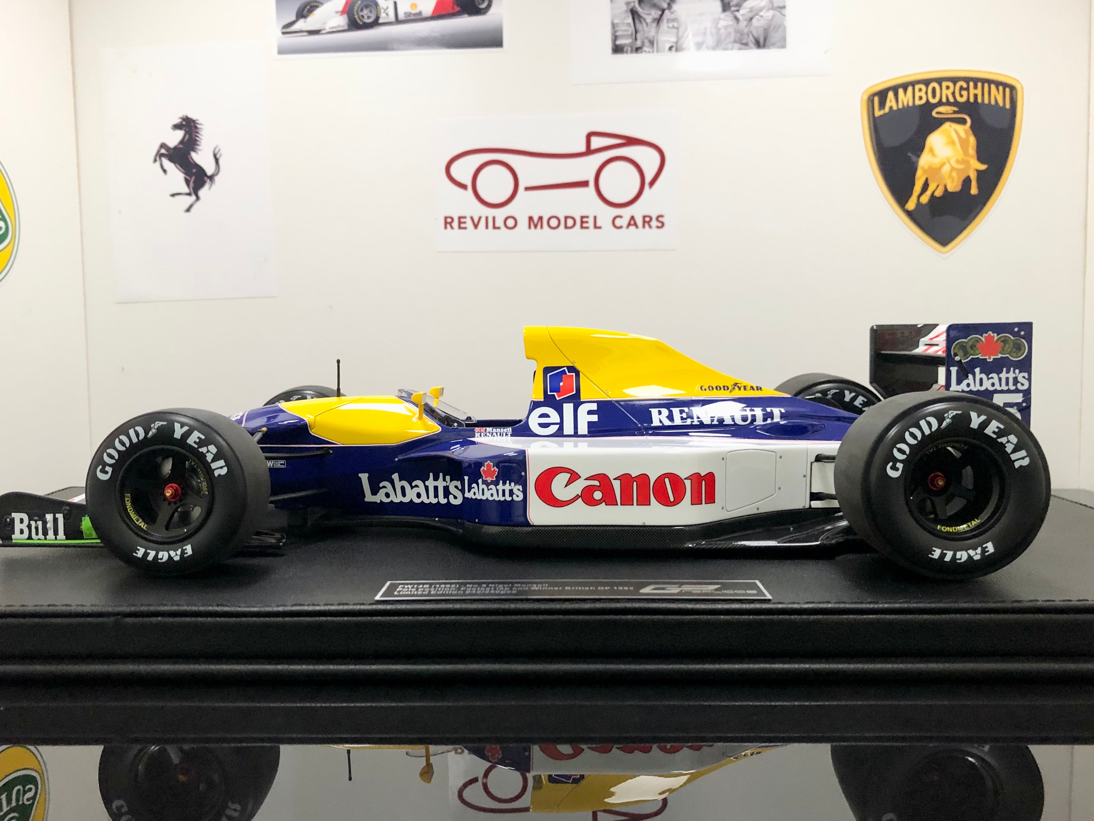 1:12 scale Williams FW14/B winner British Grand Prix 1992 Mansell