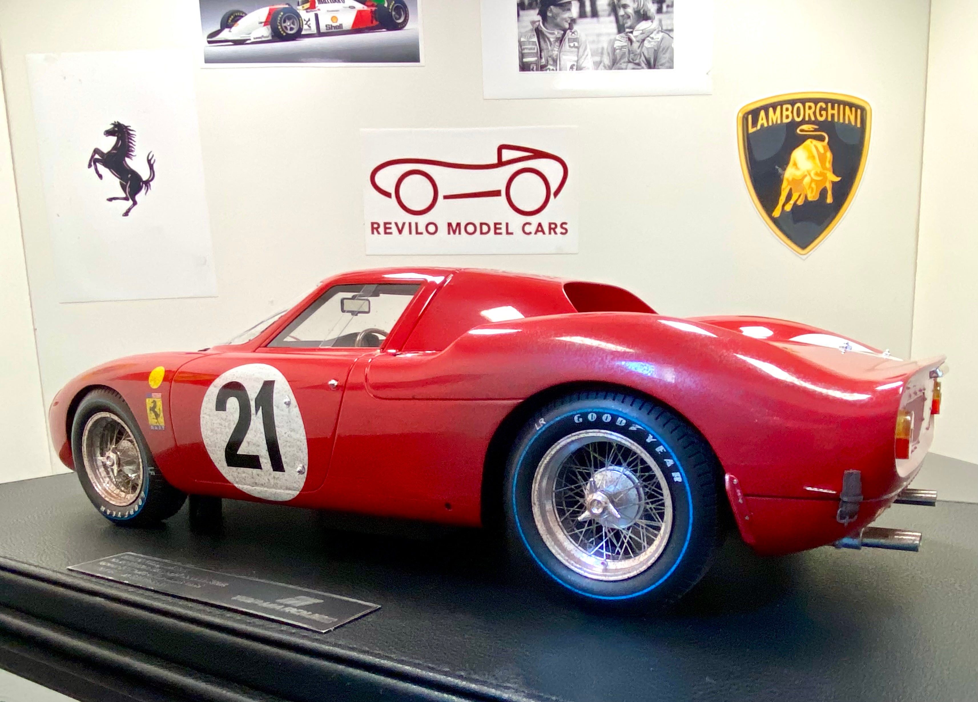 Ferrari 250 LM 1965 Le Mans winner 1:12 scale race weathered