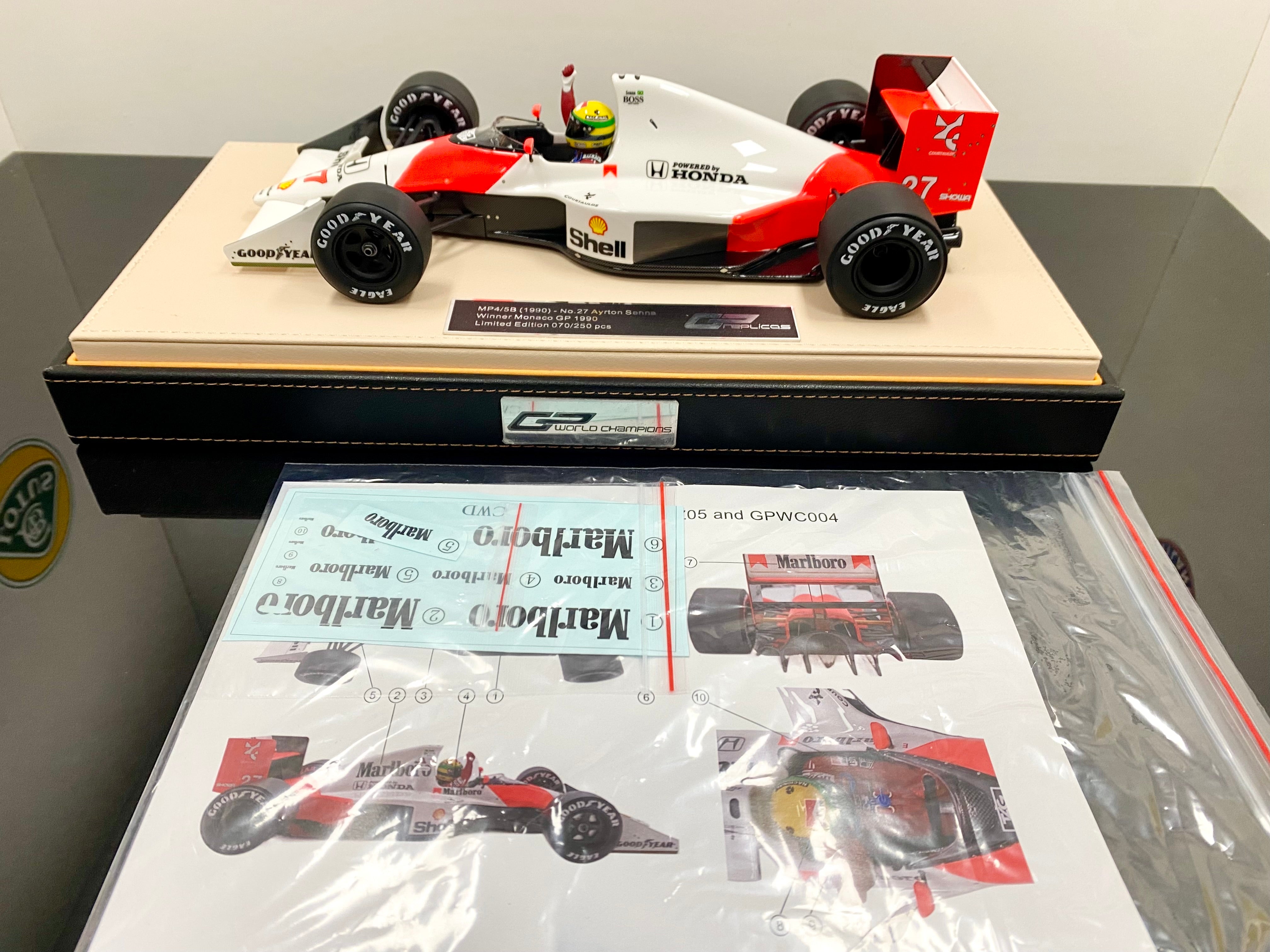 McLaren MP4/5B #27 Monaco 1990 1:18 Scale Ayrton Senna World Champion