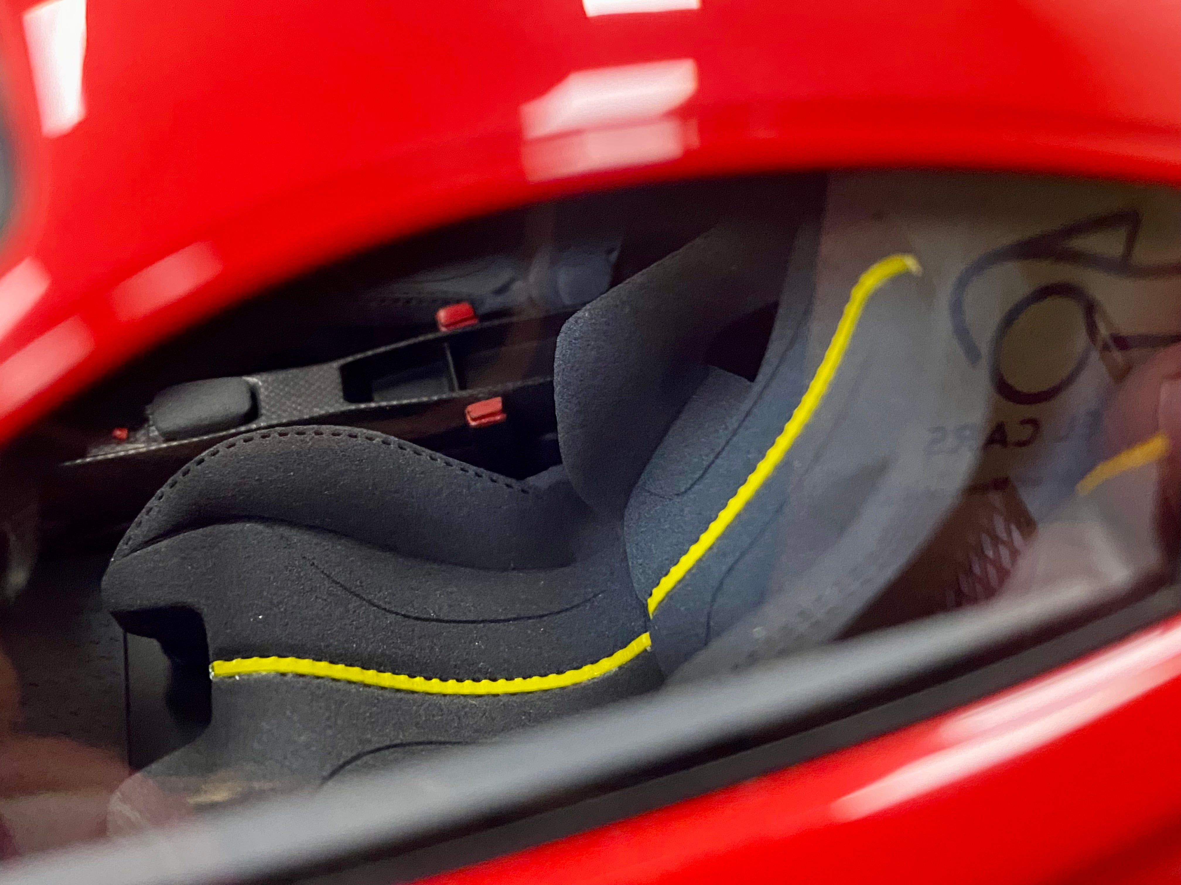 BBR Ferrari 488 Pista 1:18 scale Rosso Corsa Black/yellow stripe
