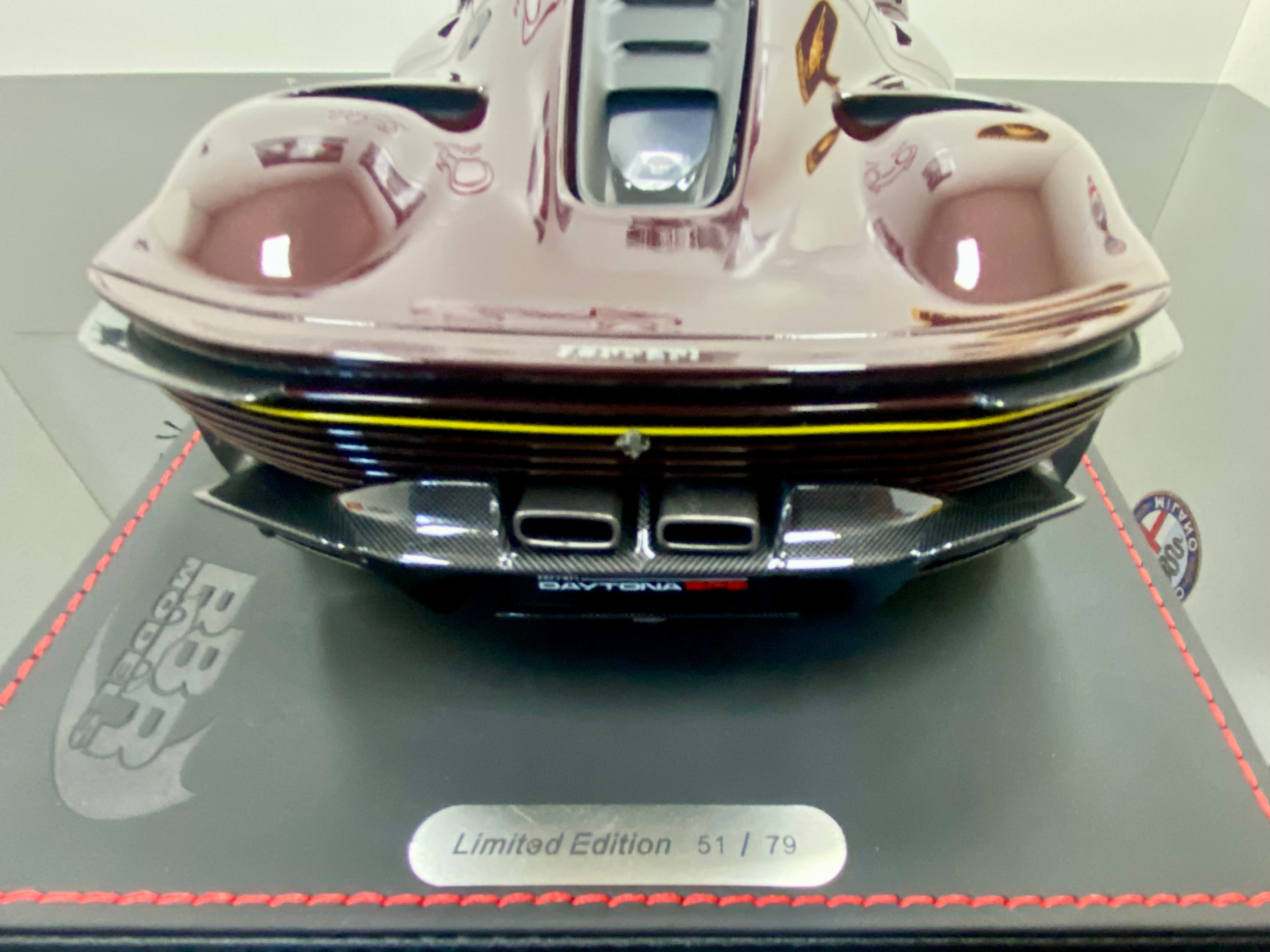 BBR 1:18 scale Ferrari Daytona SP3 Ruby Red Spider