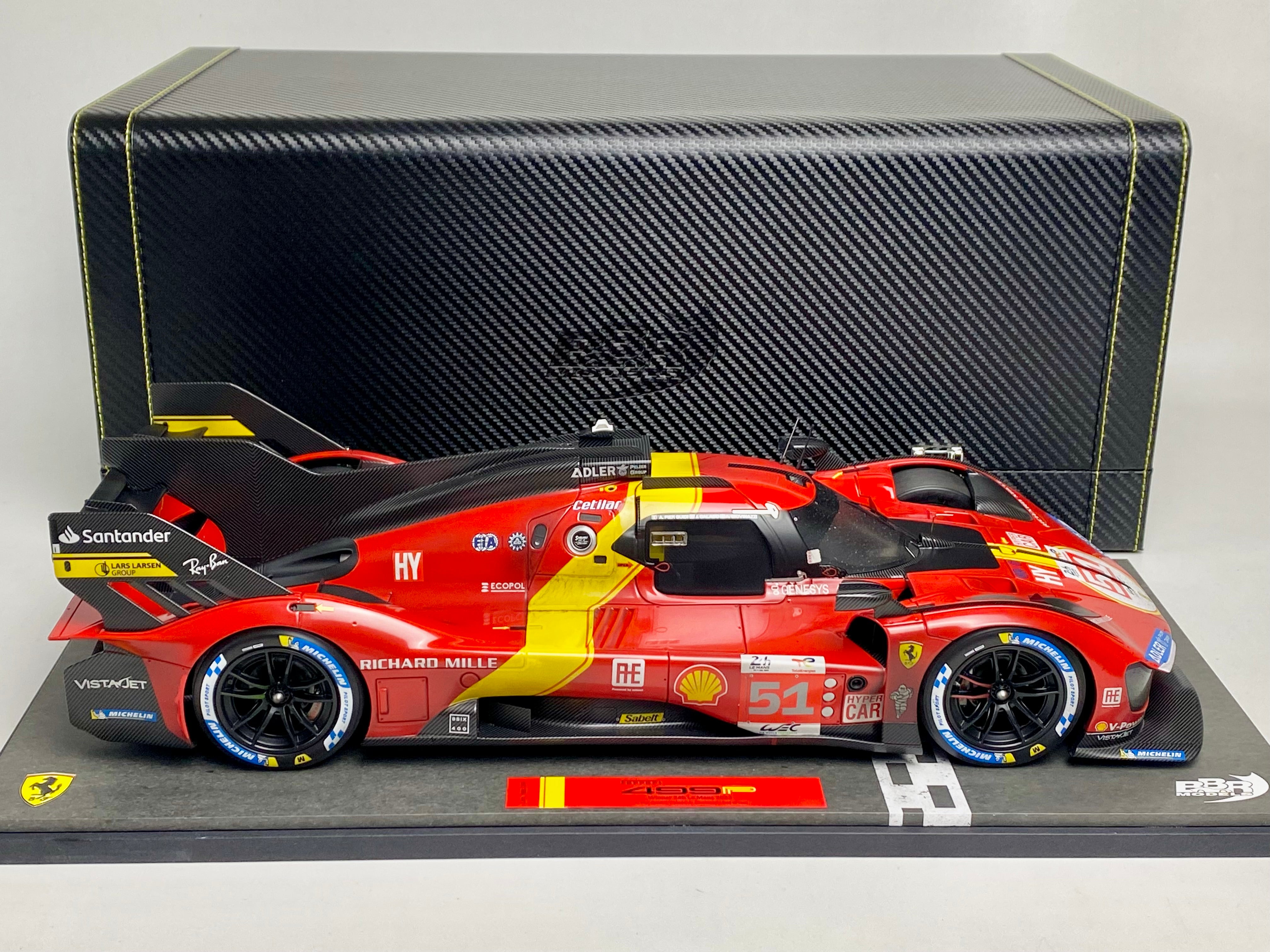 BBR 1:12 scale Ferrari 499P #51 2023 Le Mans winner Race finish