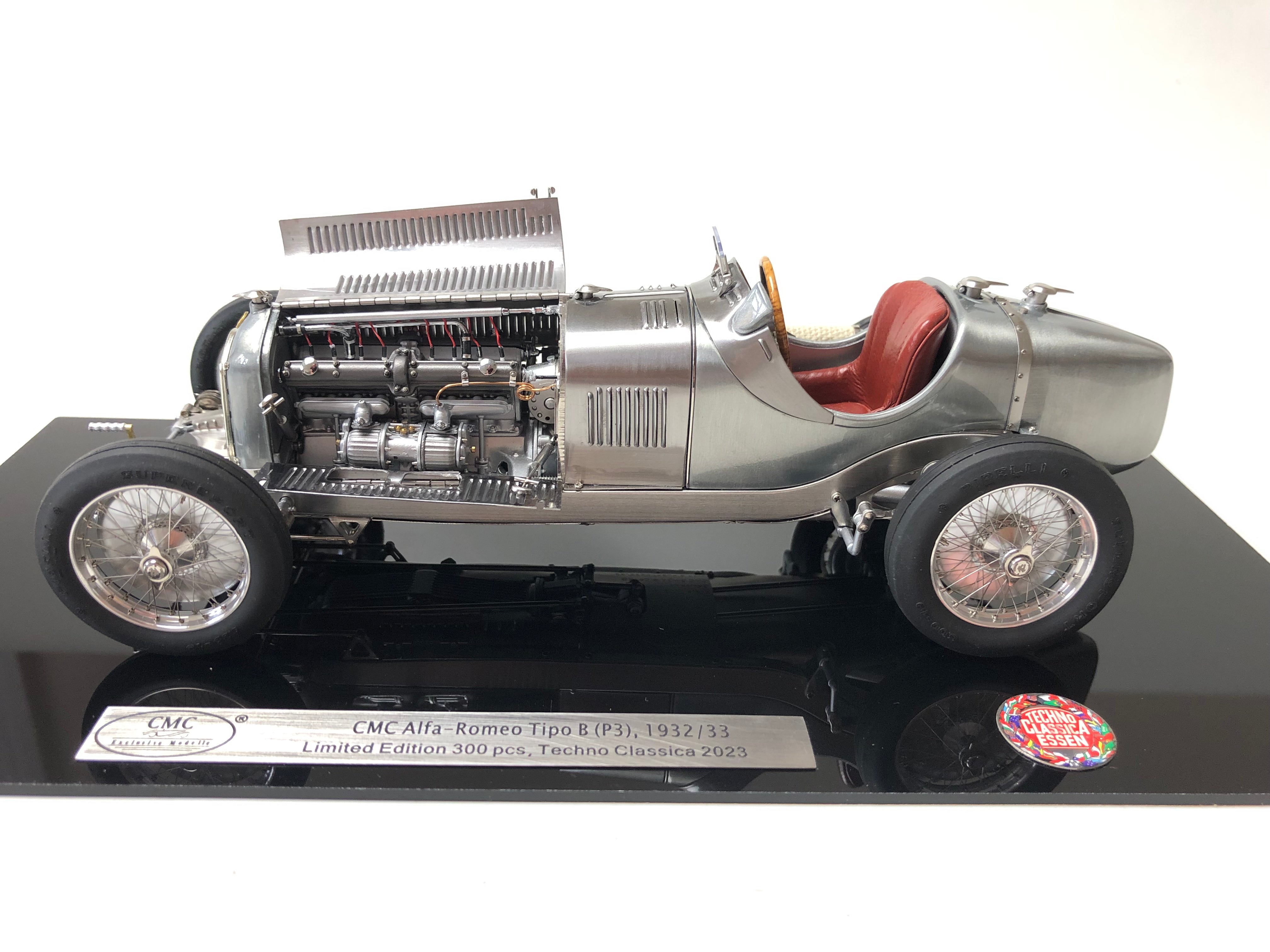 CMC Alfa-Romeo P3, 1933, M258 Clear Finish, Techno Classica 2023 Limited Edition 300 pcs.