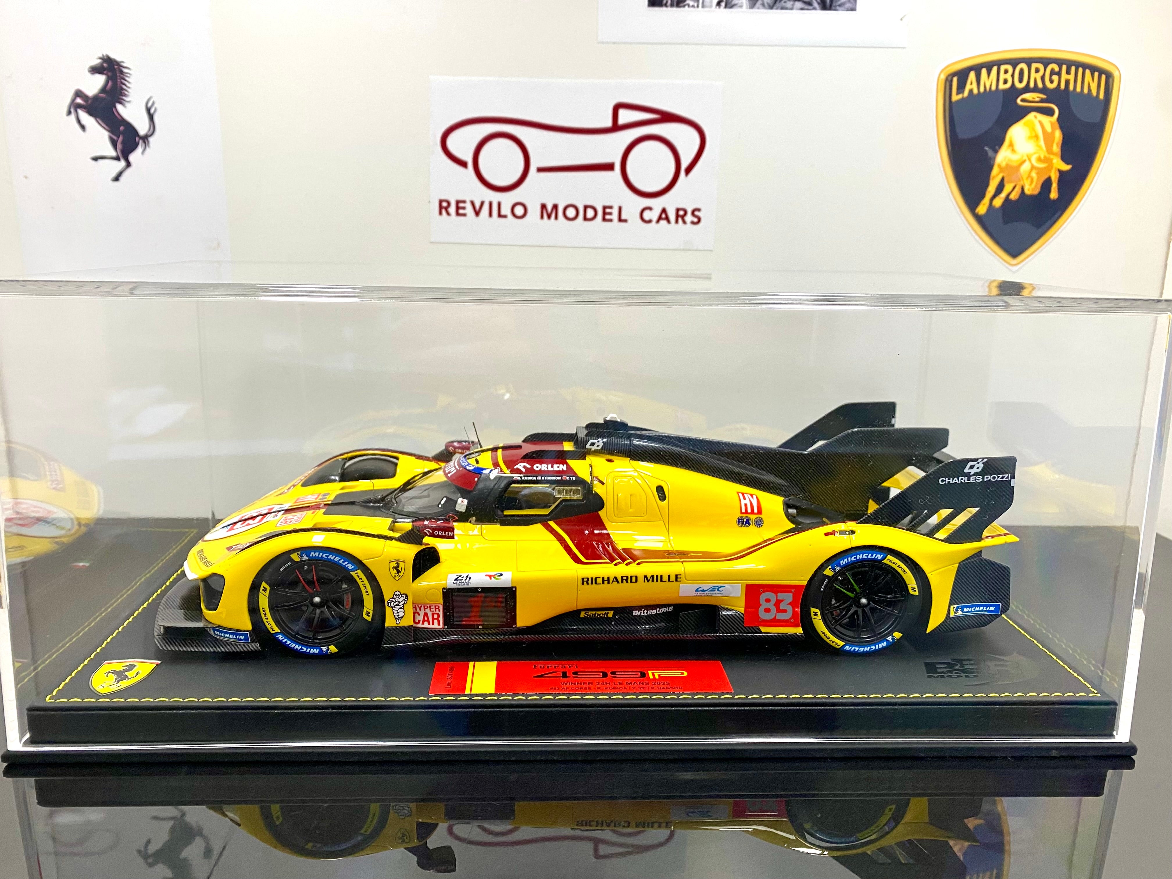 BBR 1:18 scale Ferrari 499P #83 2025 Le Mans winner