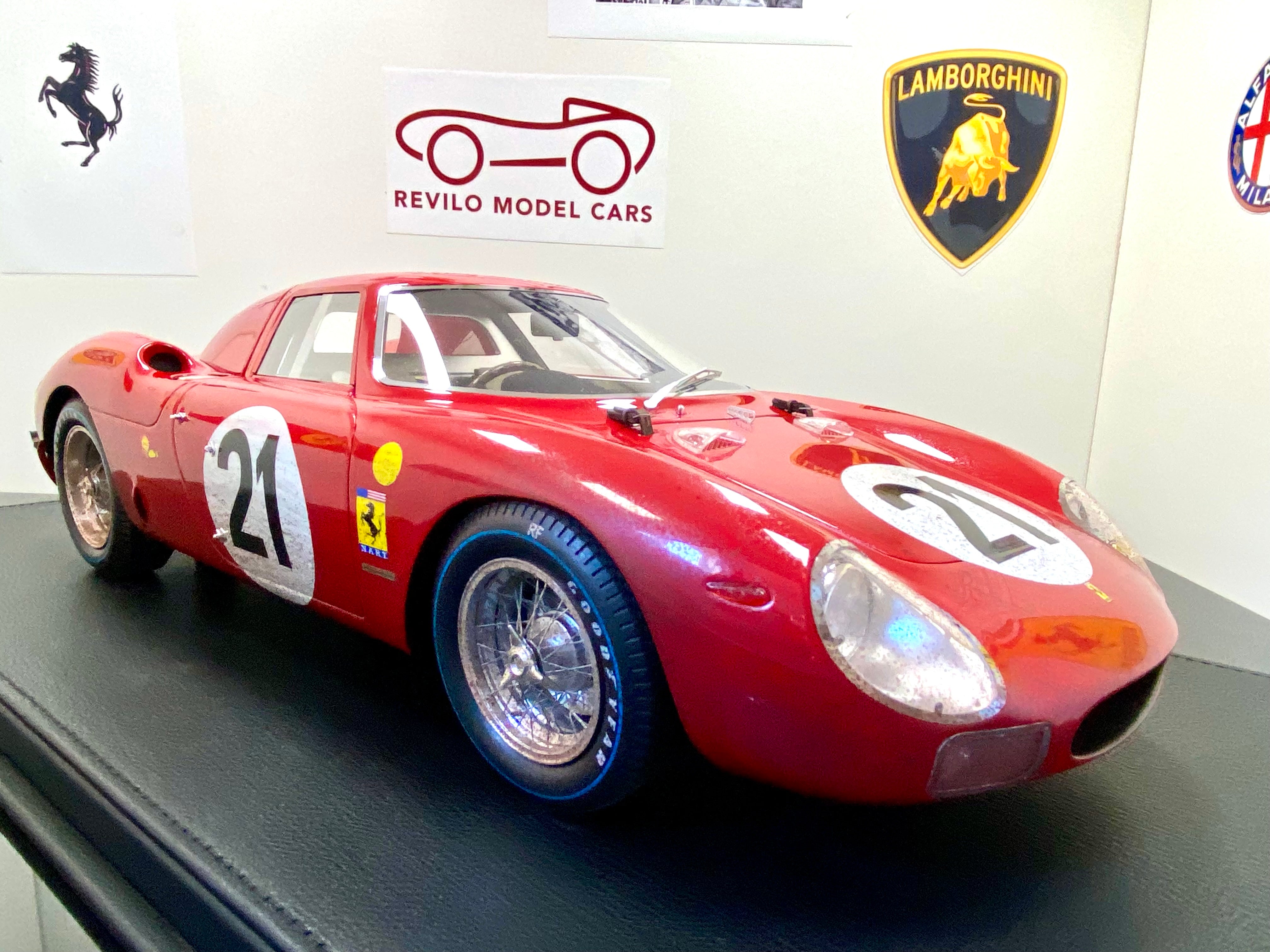 Ferrari 250 LM 1965 Le Mans winner 1:12 scale race weathered