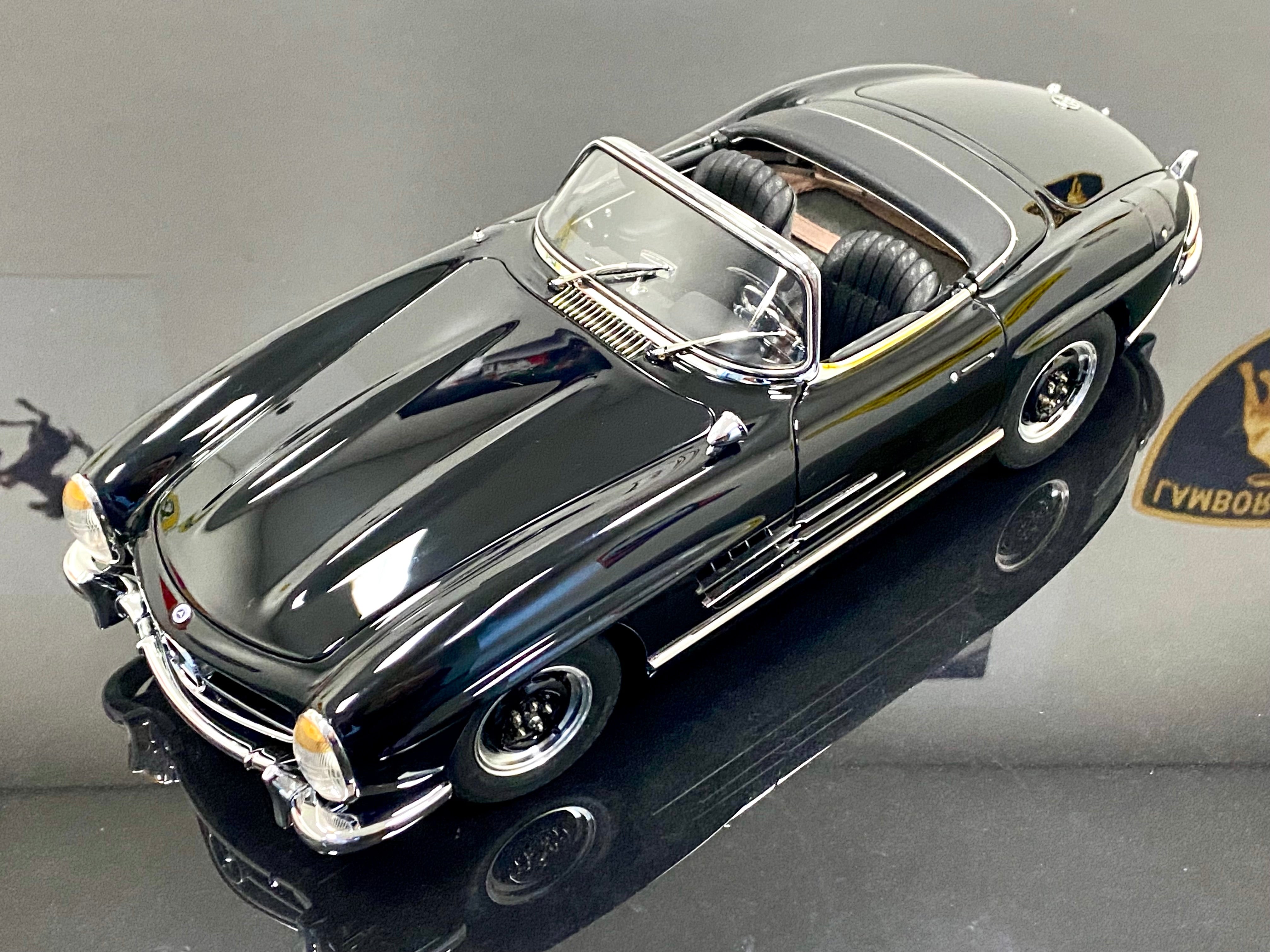 CMC 1:18 Mercedes 300SL M293 Black open top roadster