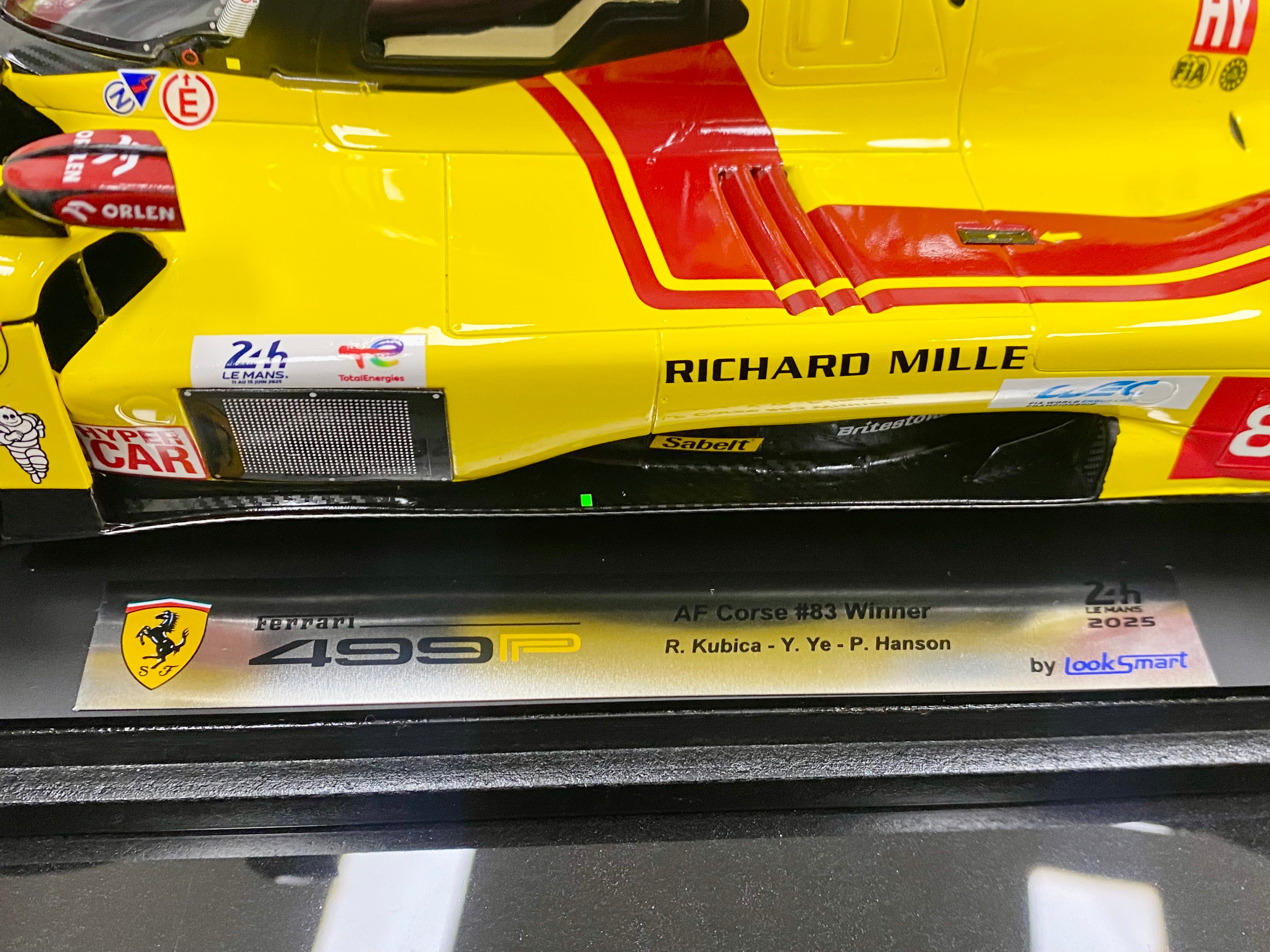 Looksmart 1:18 scale Ferrari 499P #83 2025 Le Mans winner