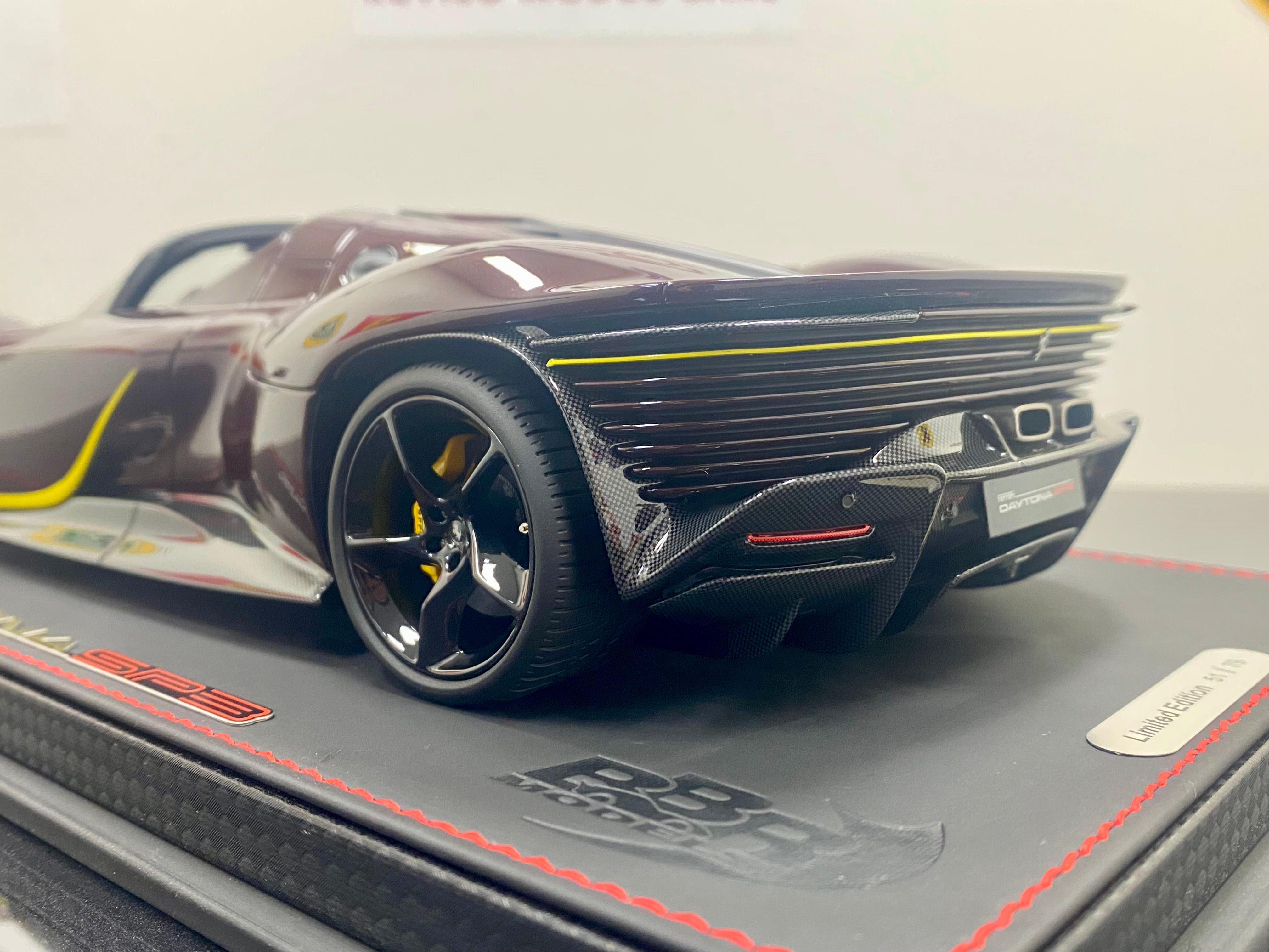 BBR 1:18 scale Ferrari Daytona SP3 Ruby Red Spider