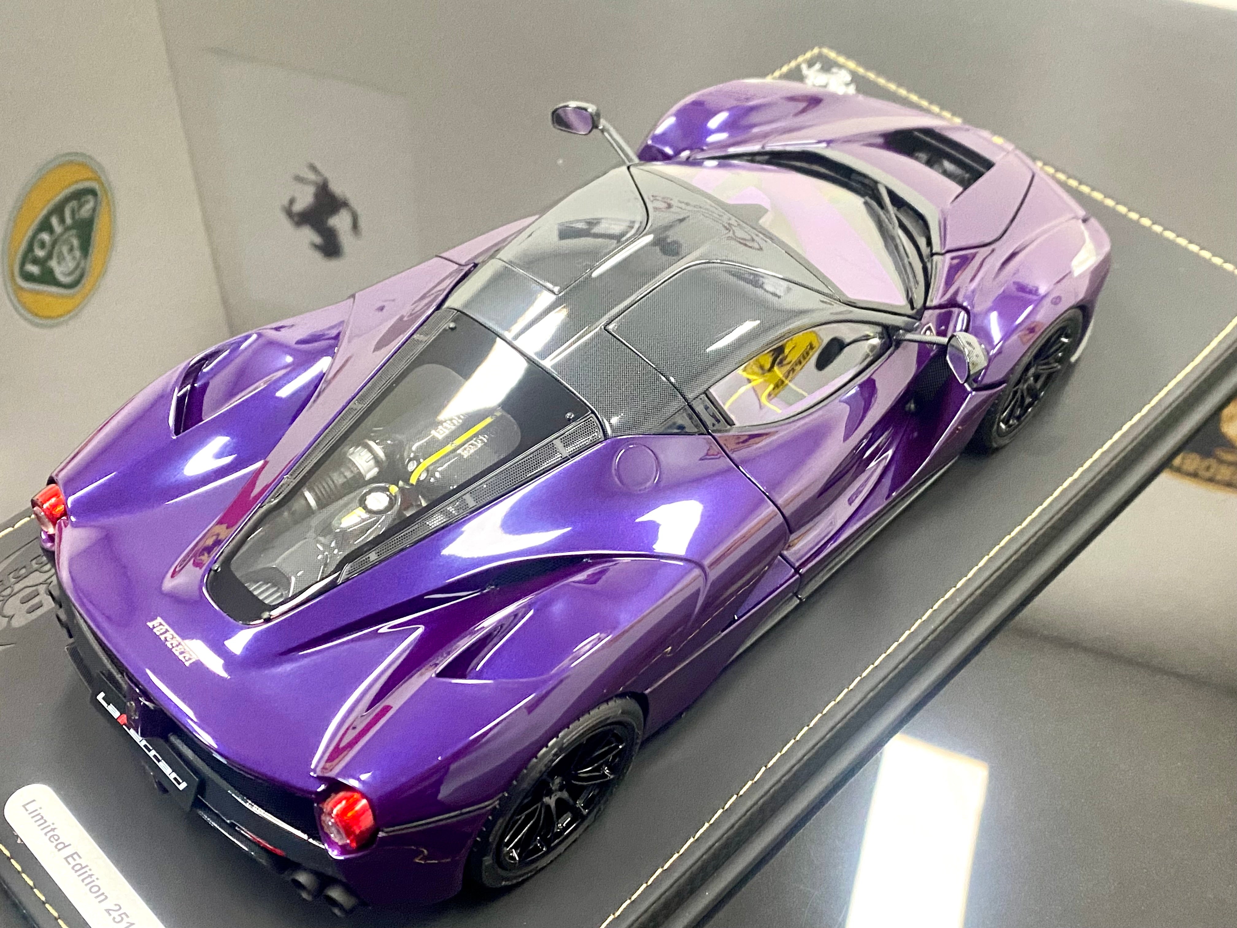 BBR La Ferrari 1:18 scale Diecast Purple Dubai Viloa Vio