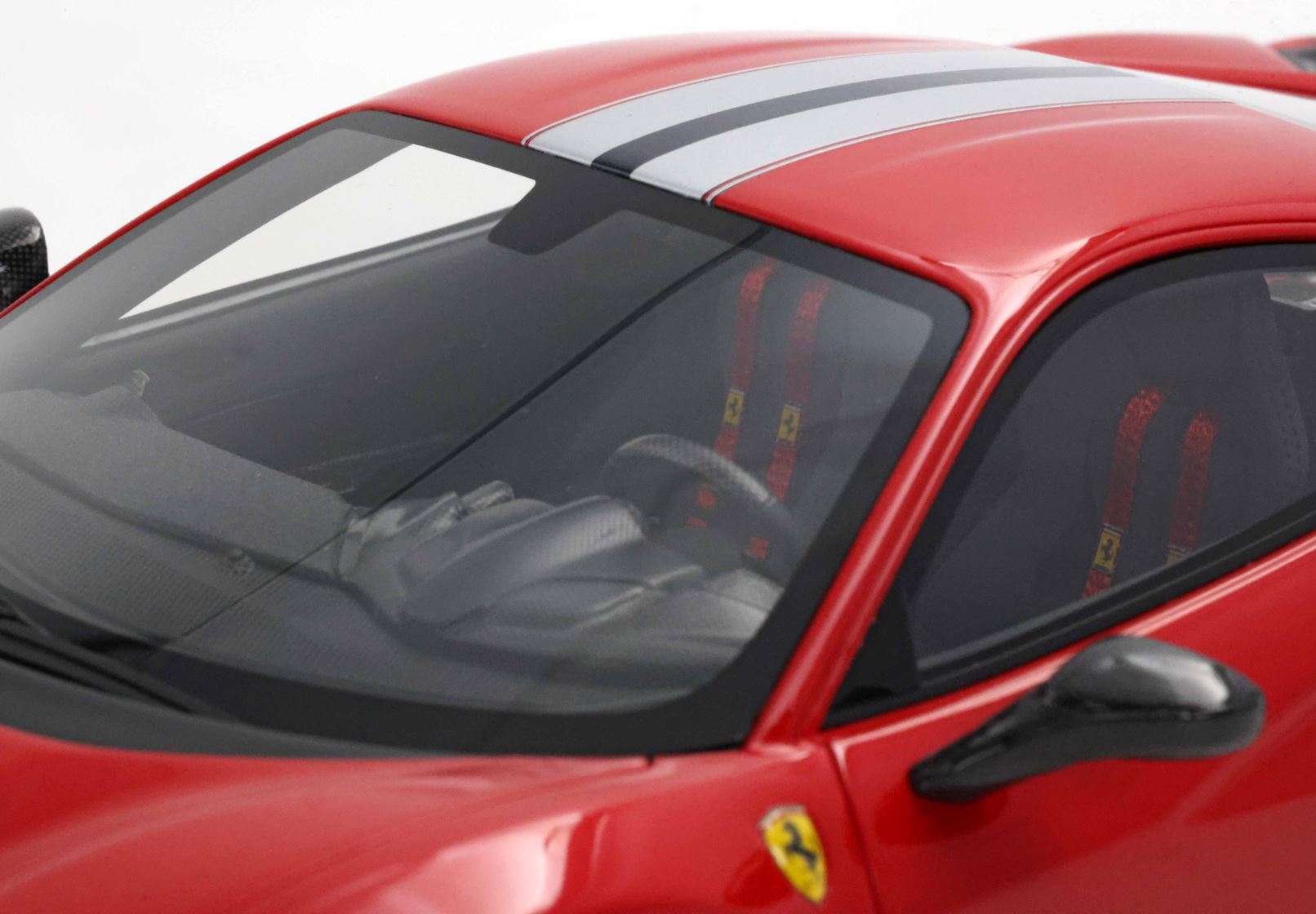 BBR Ferrari 488 Pista 1:18 scale Rosso Corsa carbon wheels