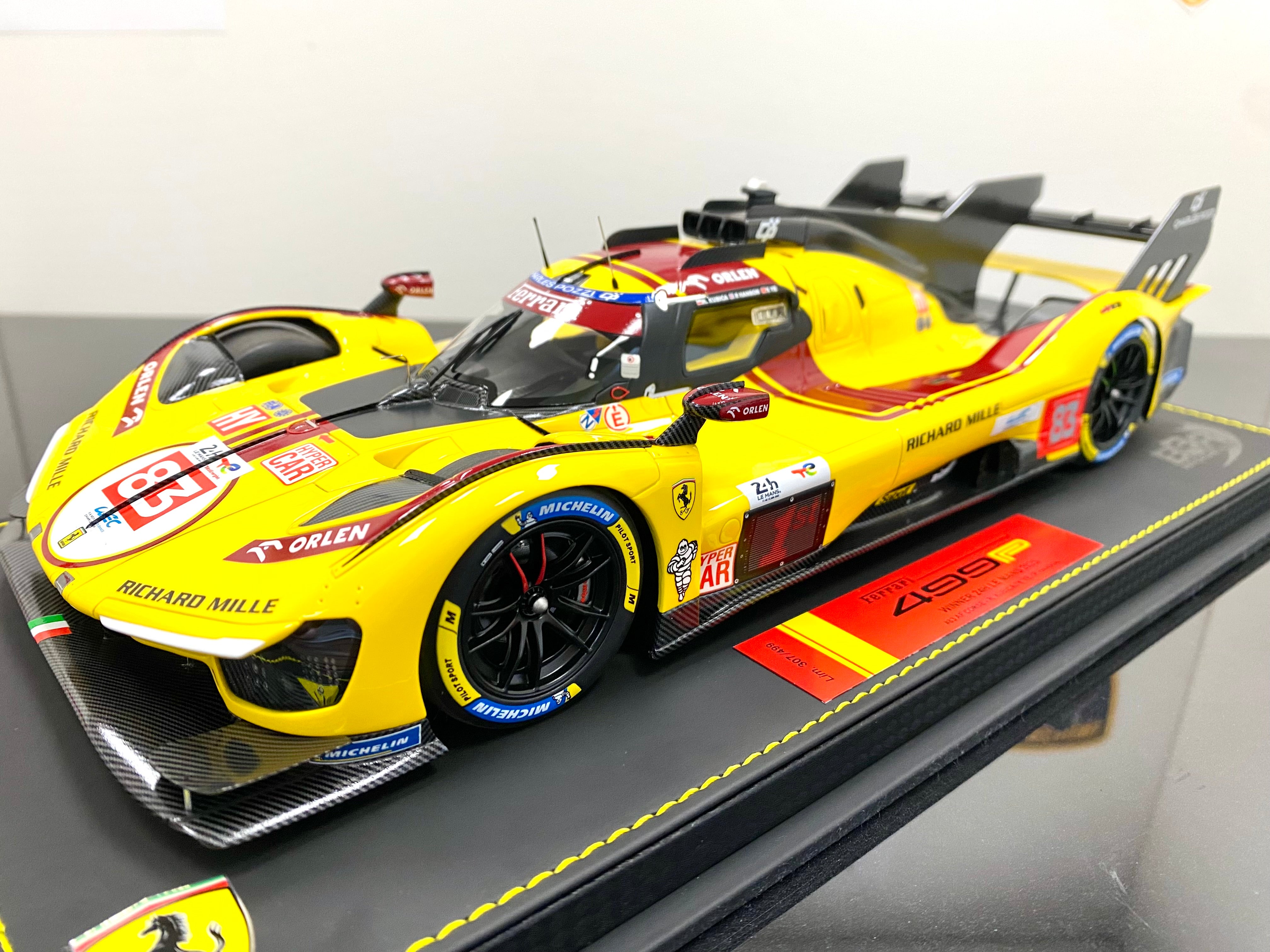 BBR 1:18 scale Ferrari 499P #83 2025 Le Mans winner