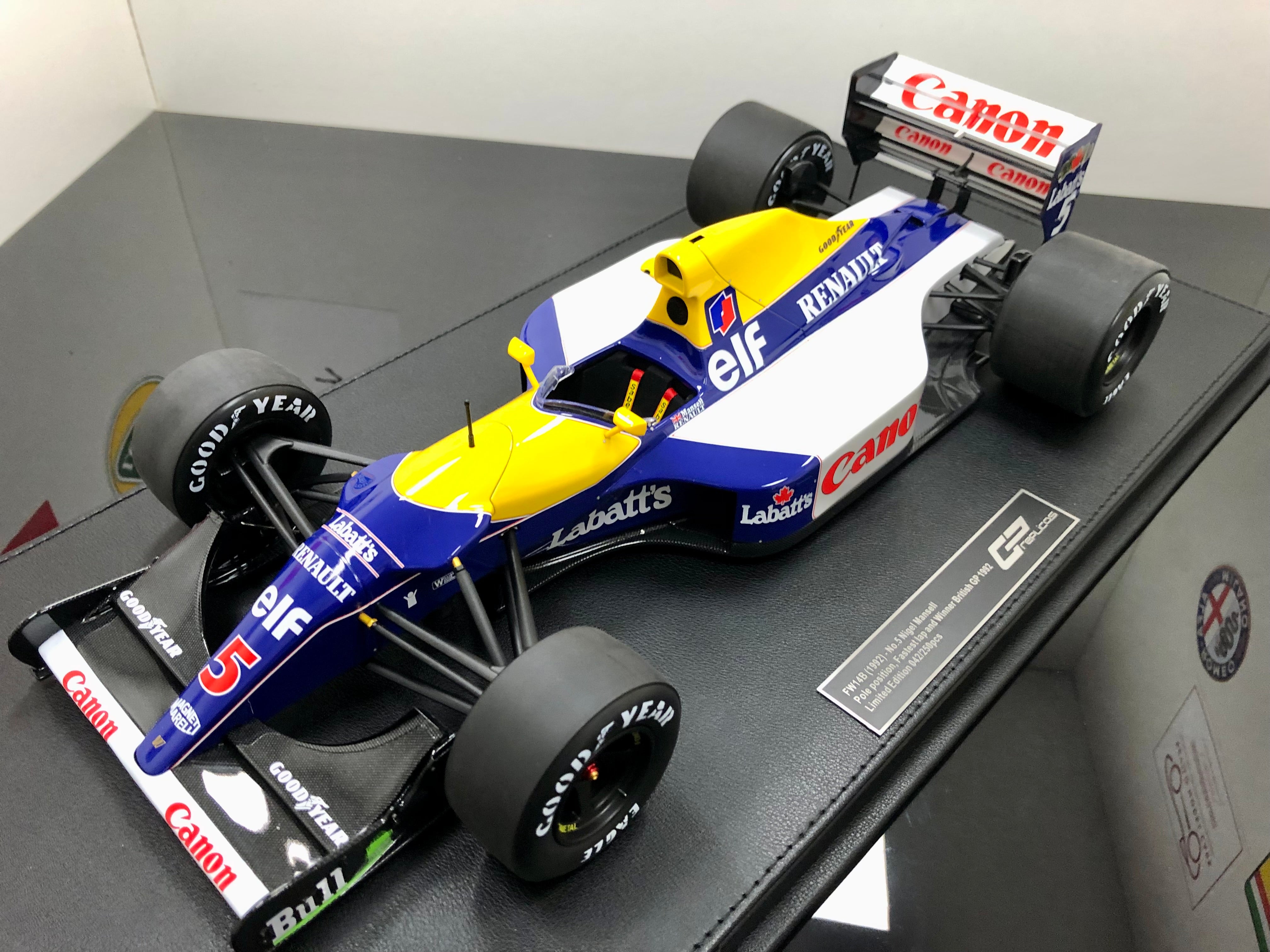 1:12 scale Williams FW14/B winner British Grand Prix 1992 Mansell