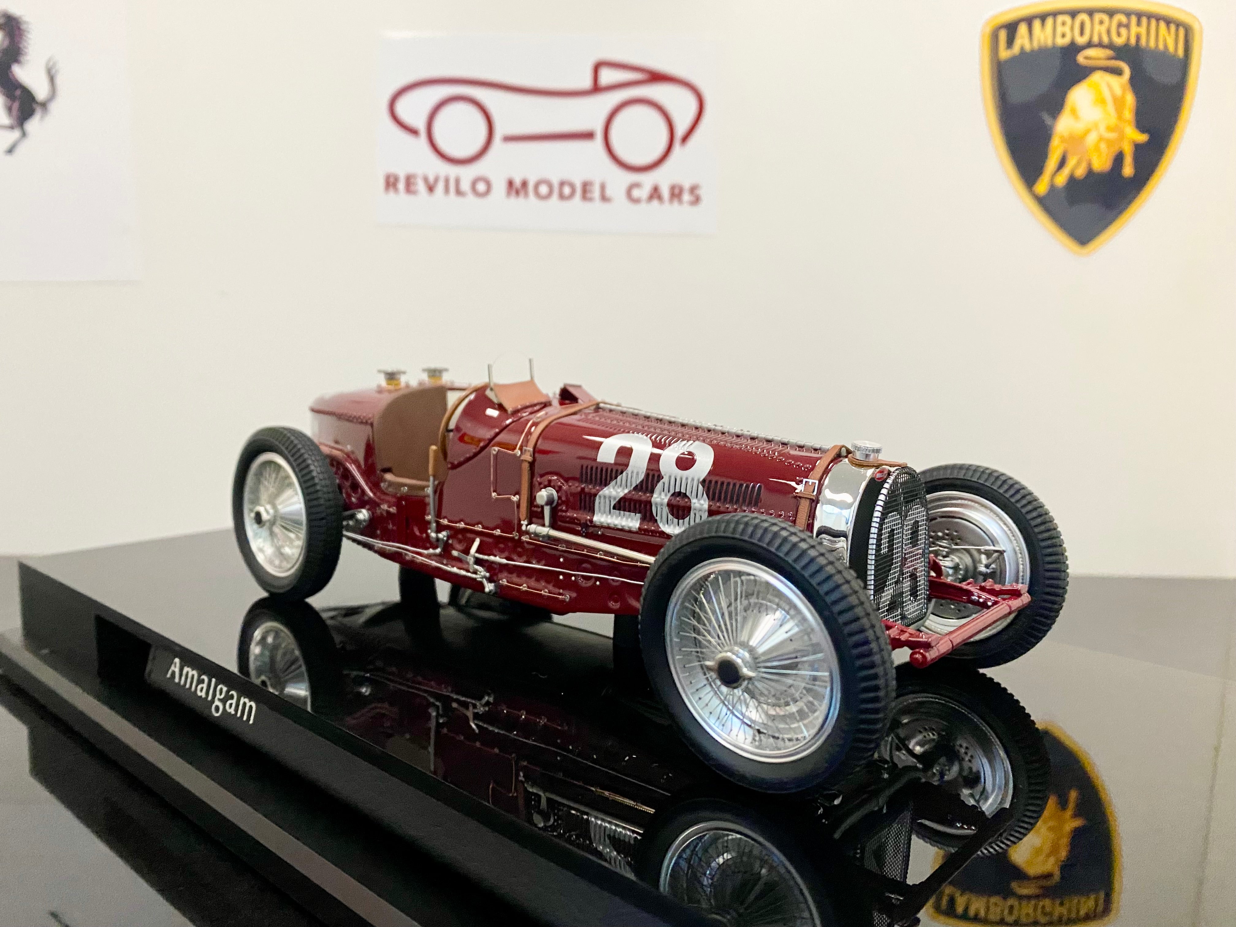 Amalgam 1:18 scale Bugatti T59 1934 Monaco GP Nuvolari