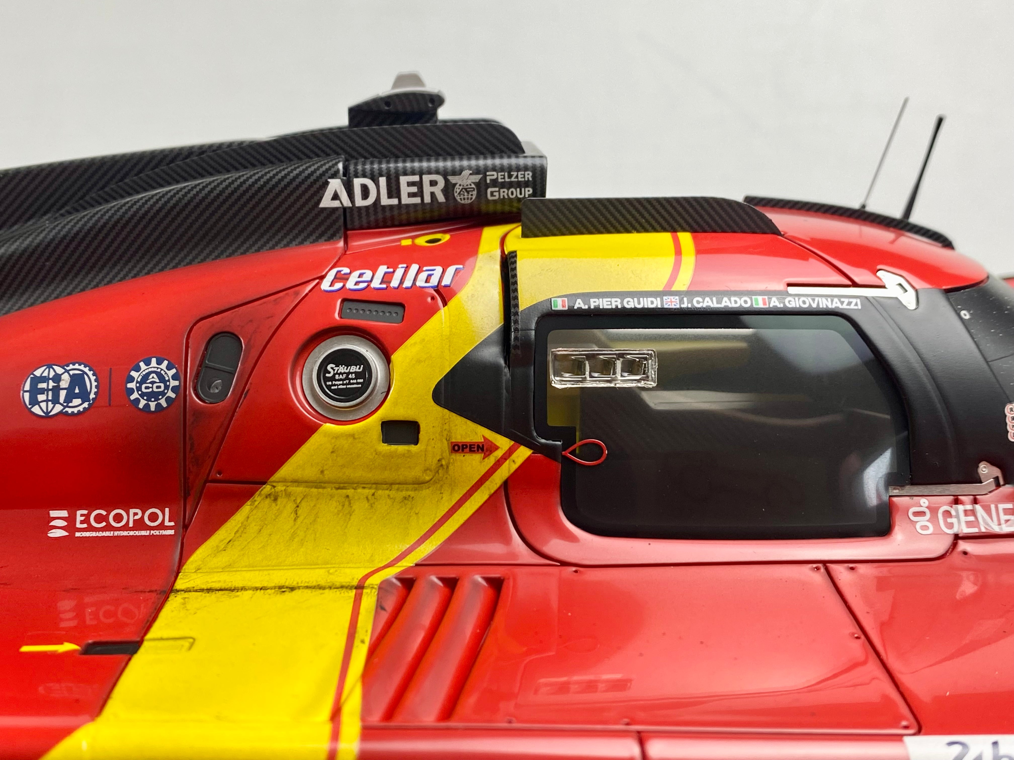 BBR 1:12 scale Ferrari 499P #51 2023 Le Mans winner Race finish