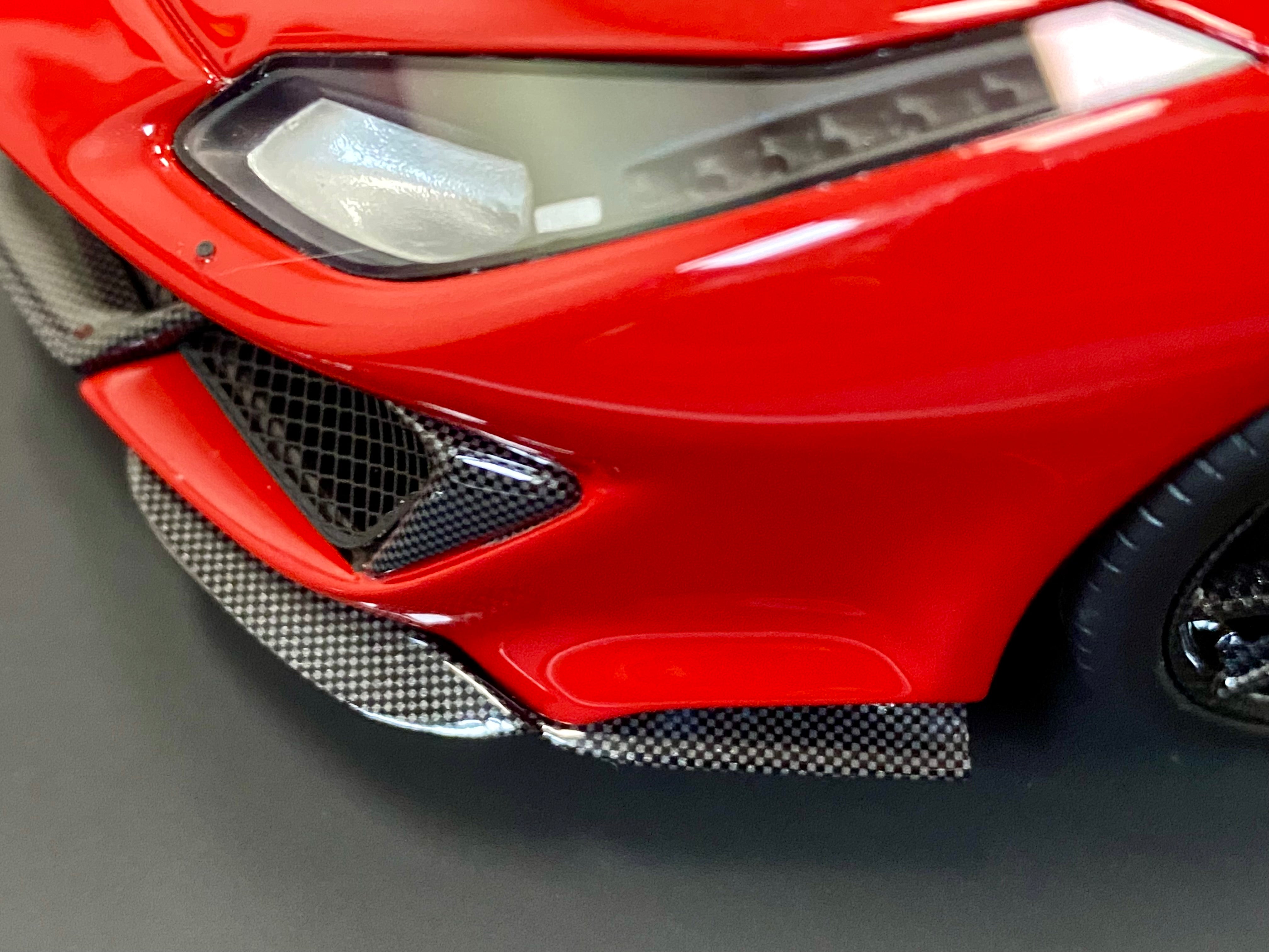 BBR Ferrari 488 Pista 1:18 scale Rosso Corsa carbon wheels