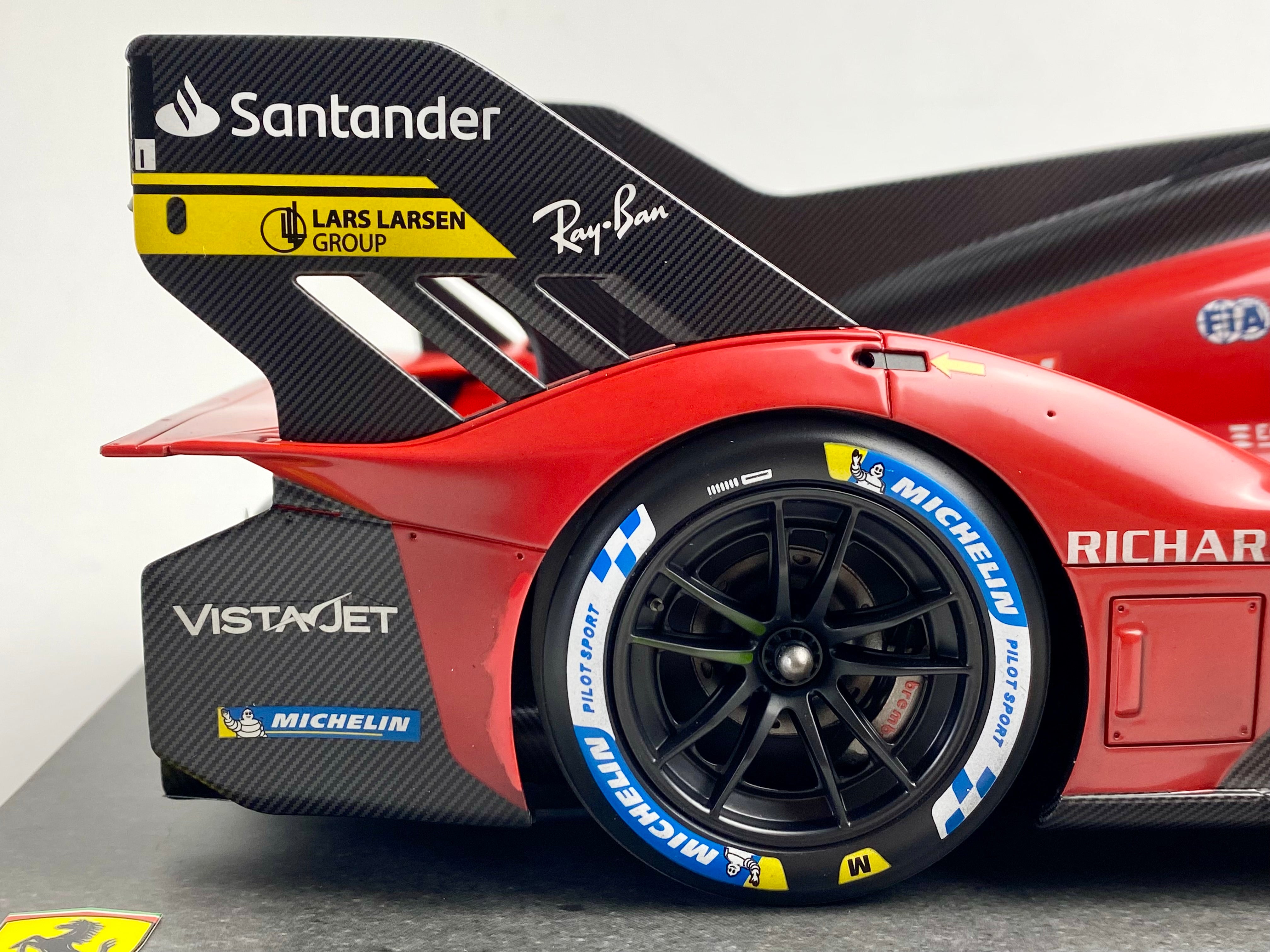 BBR 1:12 scale Ferrari 499P #51 2023 Le Mans winner Race finish