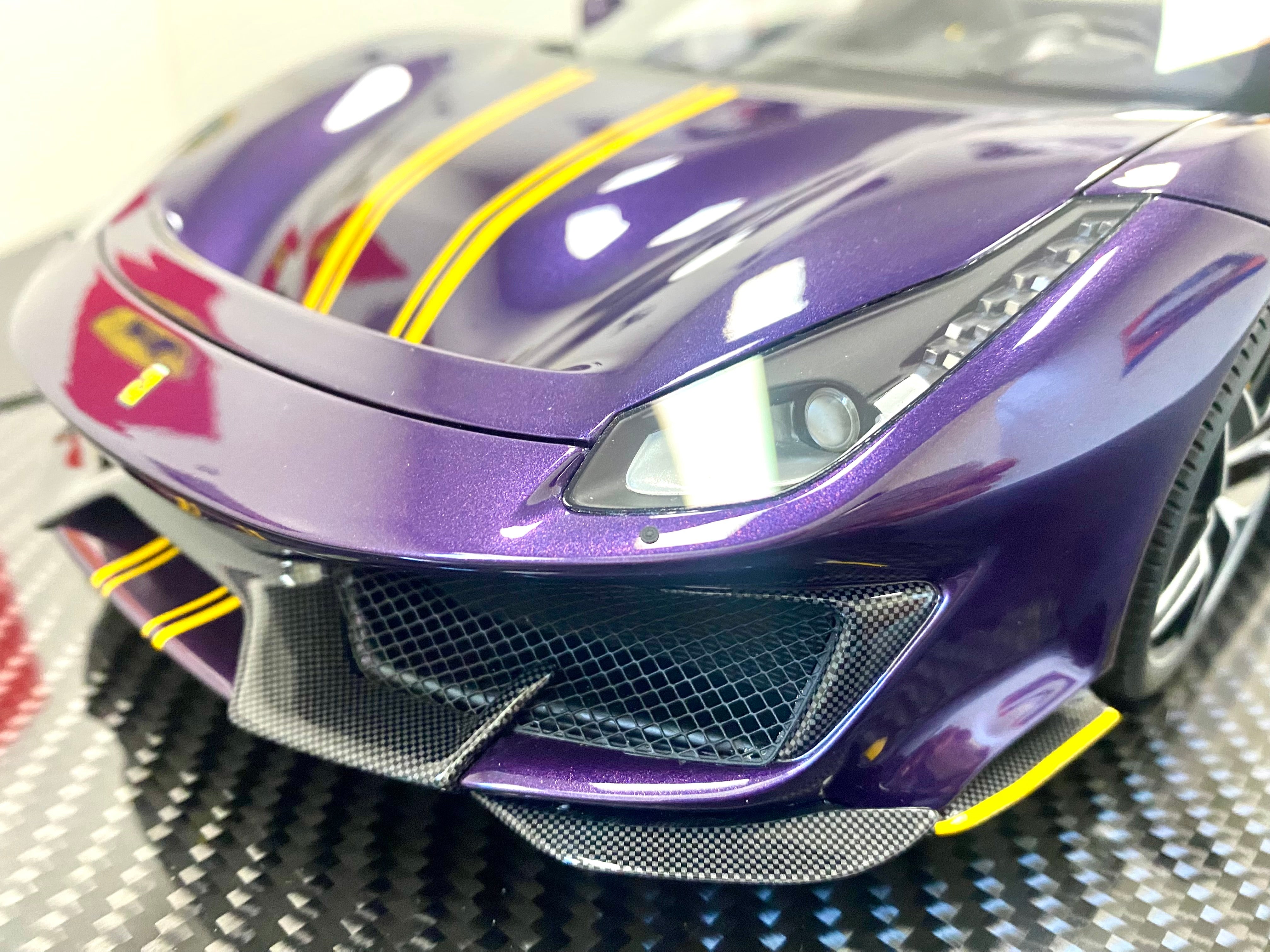 BBR Ferrari 488 Pista Spider 1:12 scale Viola Vio