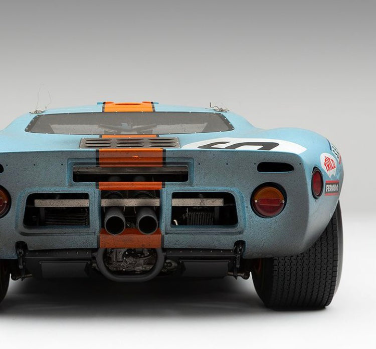 Amalgam Ford GT40 1:8 scale Le Mans 1969 winner fully race weathered model