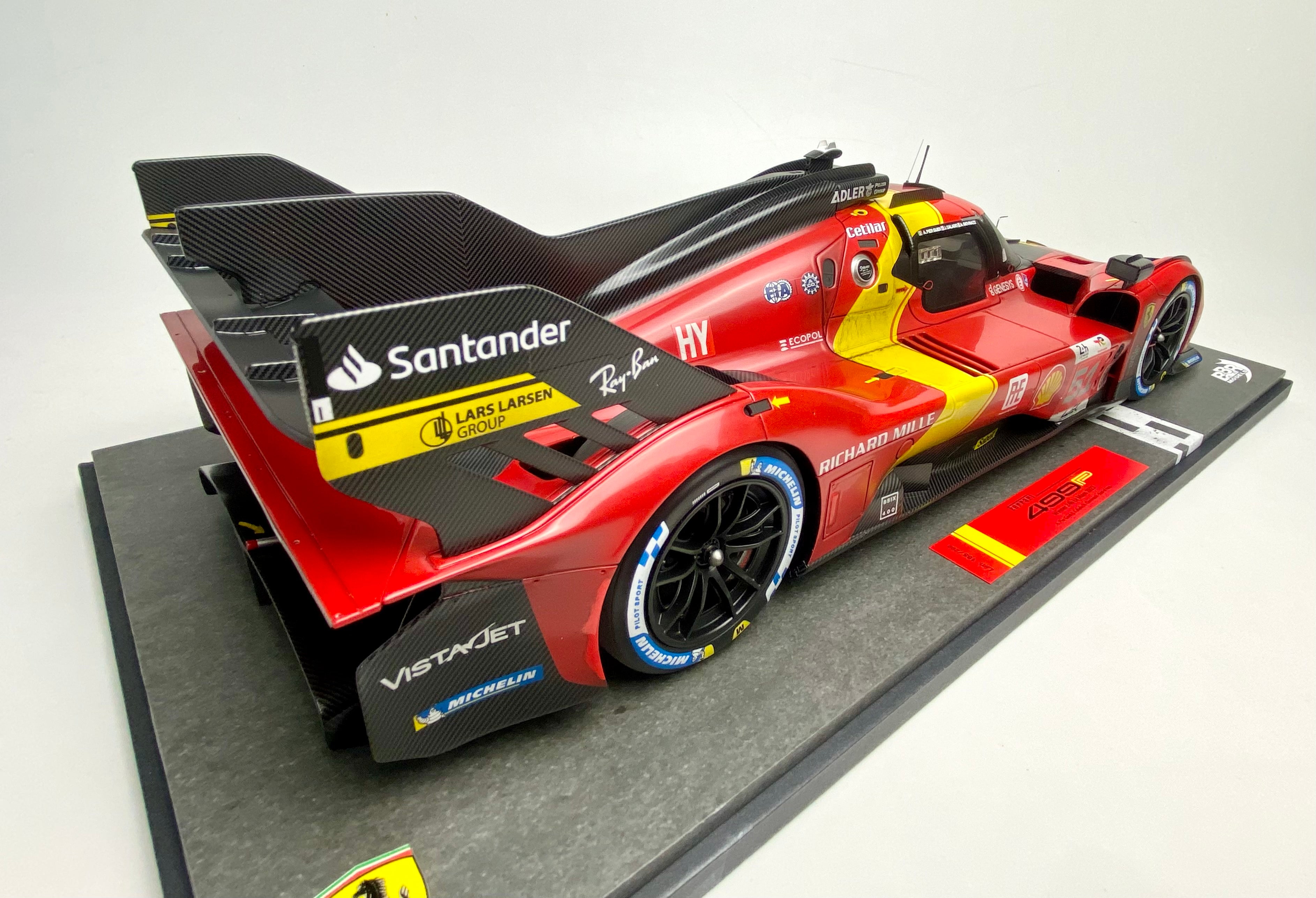 BBR 1:12 scale Ferrari 499P #51 2023 Le Mans winner Race finish