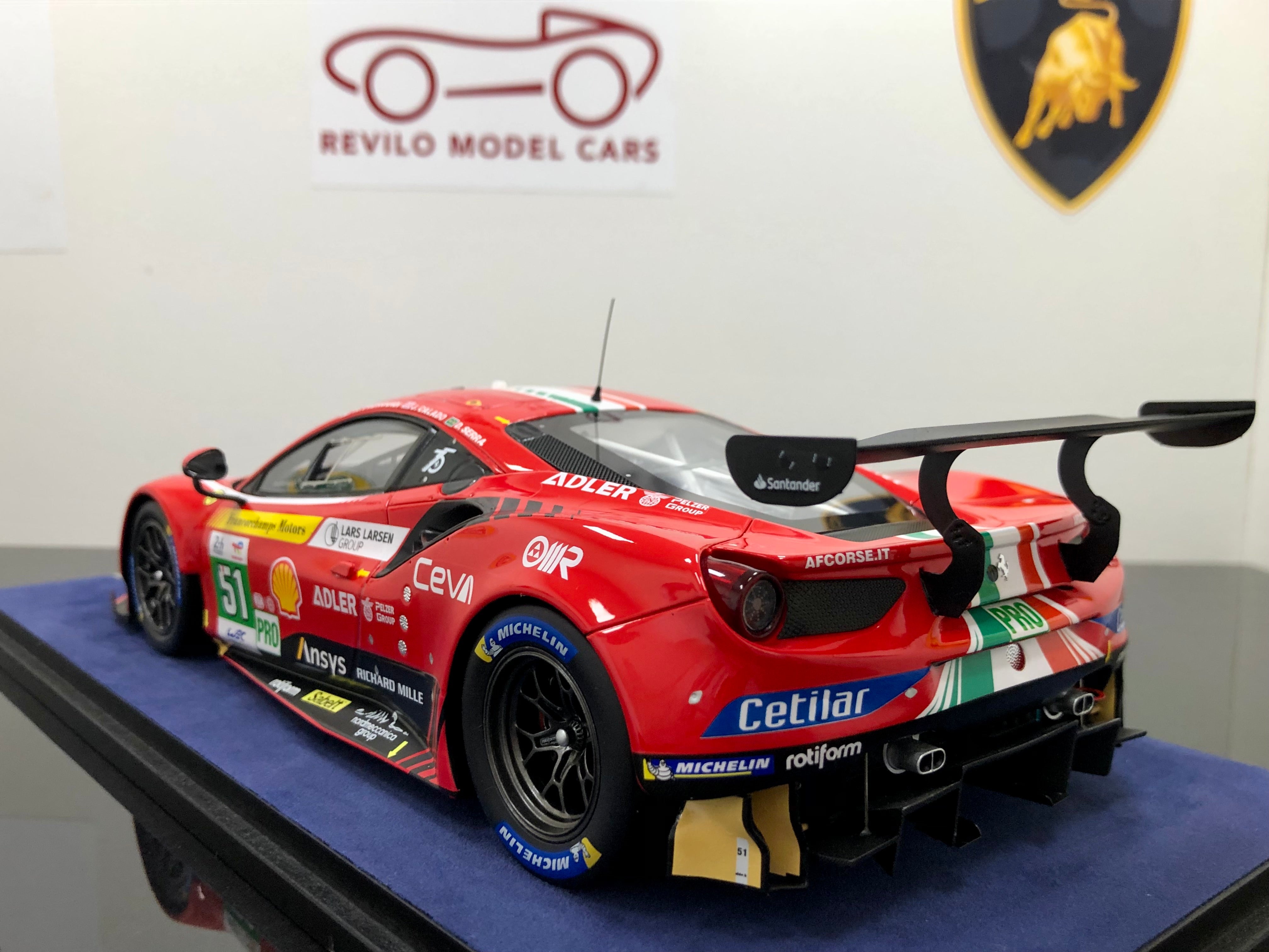 Ferrari 488 GTE Le Mans class winner #51 1:18 scale