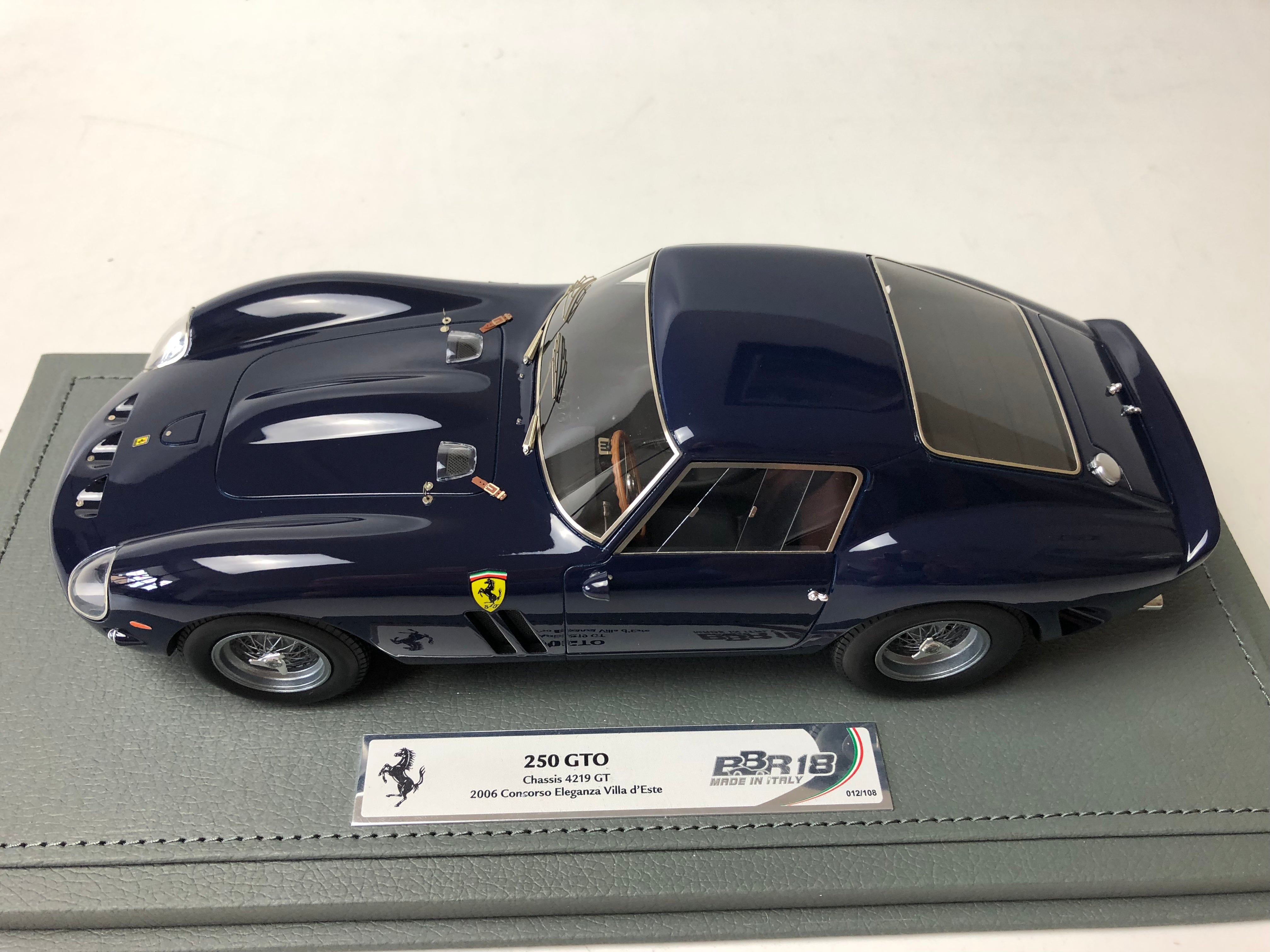 BBR escala 1:18 Ferrari 250 GTO Azul