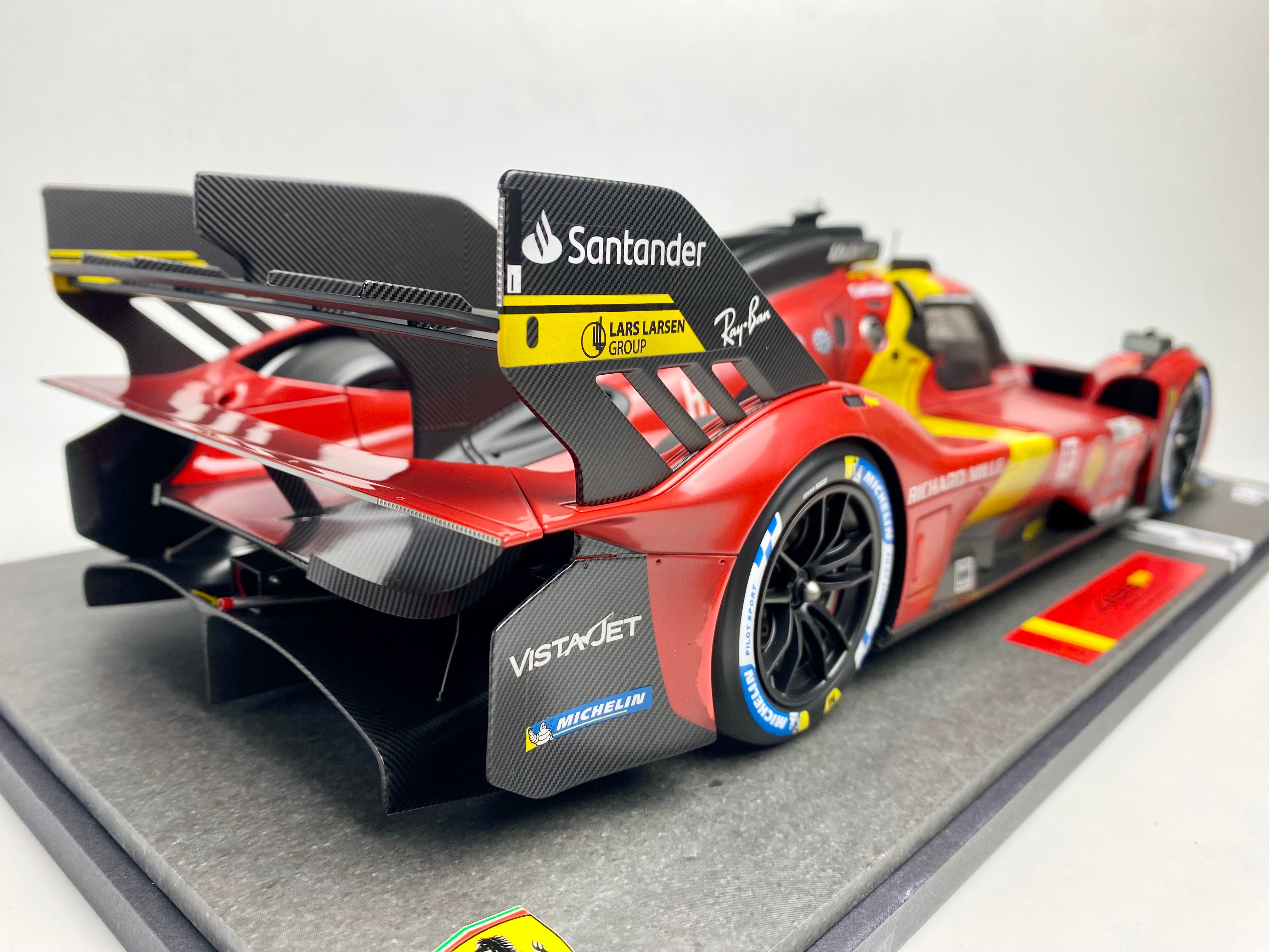 BBR 1:12 scale Ferrari 499P #51 2023 Le Mans winner Race finish
