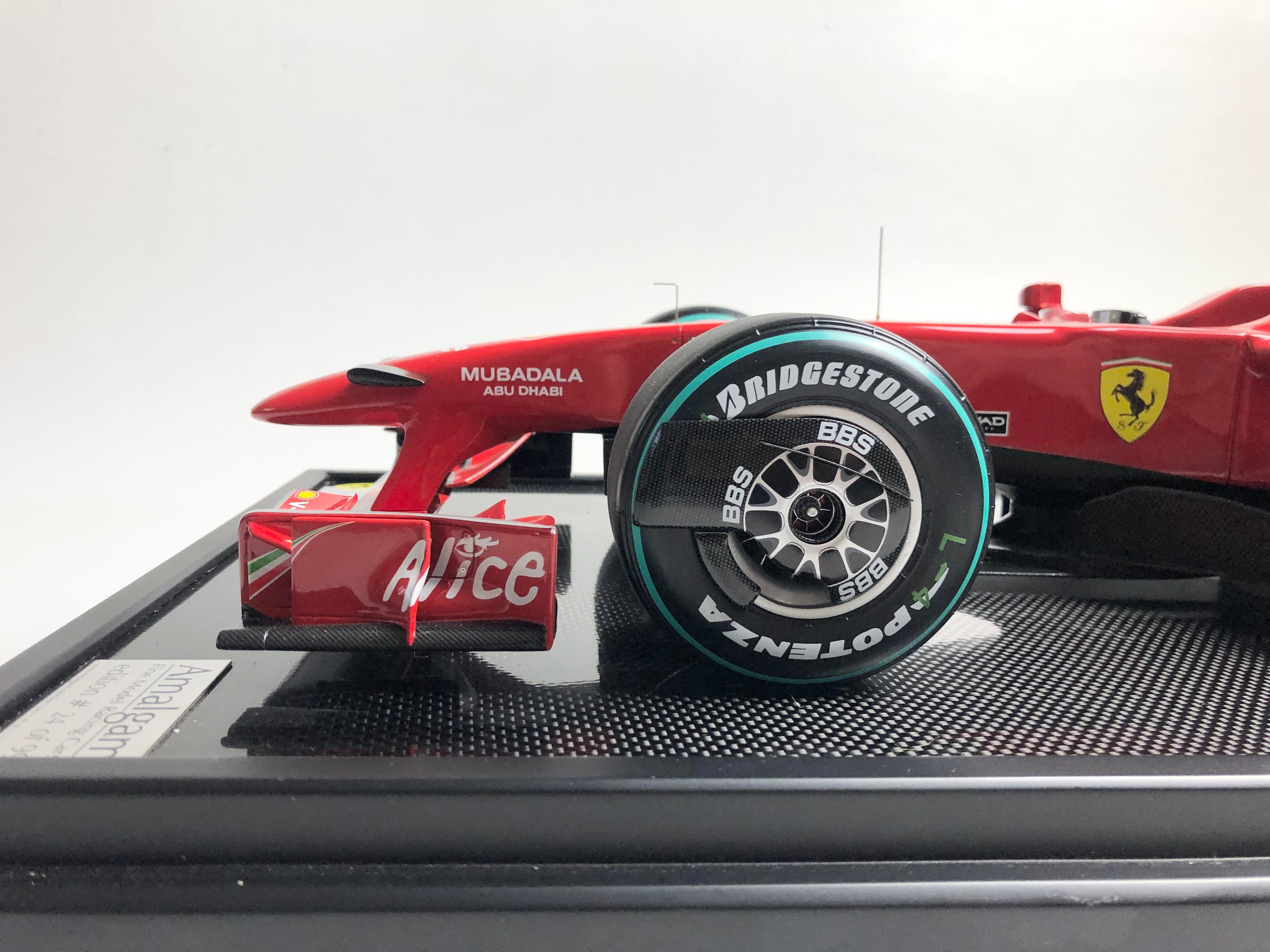 Amalgam 1:8 scale Ferrari F60 Kimi Raikkonen Winner Spa 2009