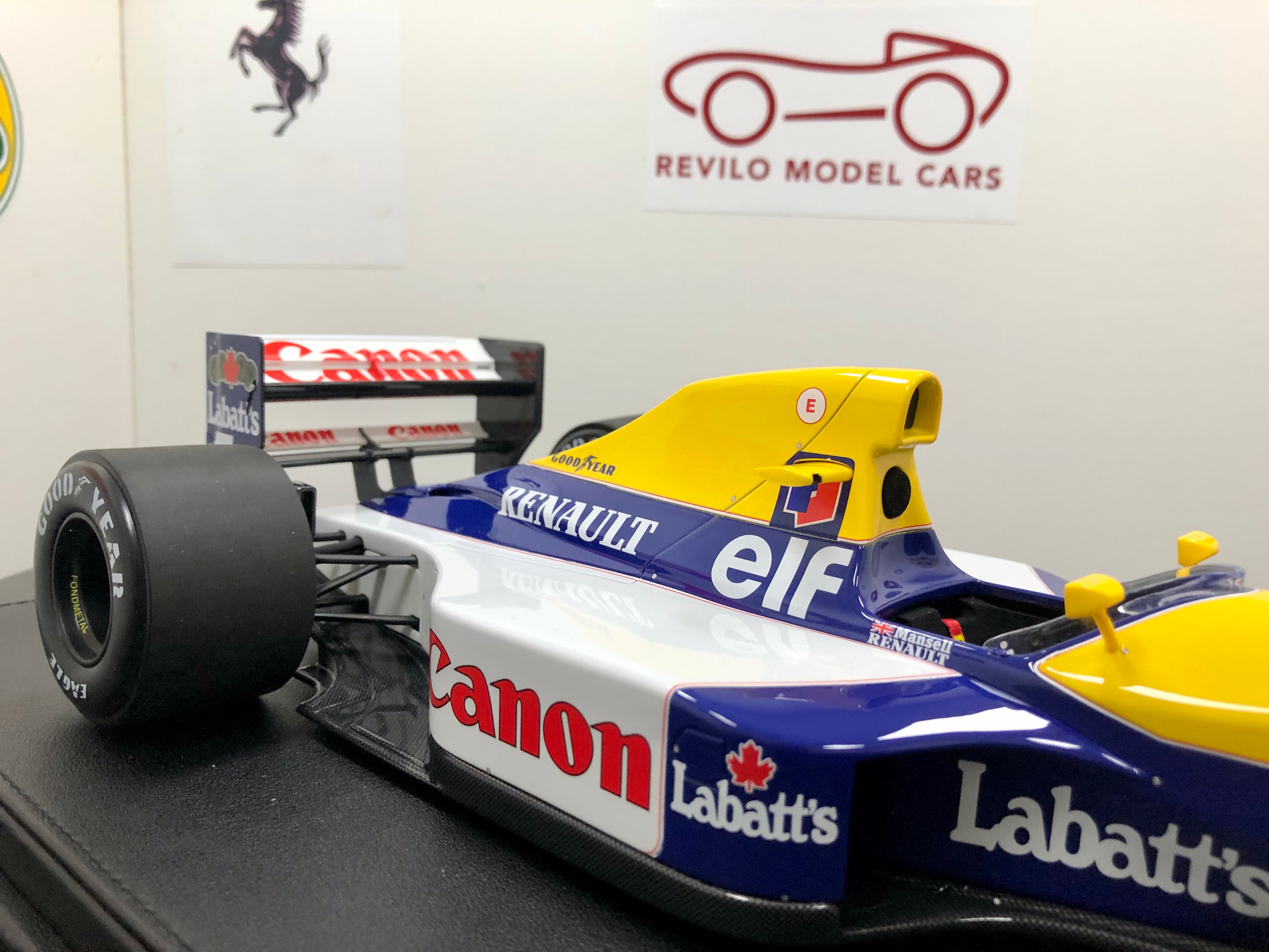 1:12 scale Williams FW14/B winner British Grand Prix 1992 Mansell
