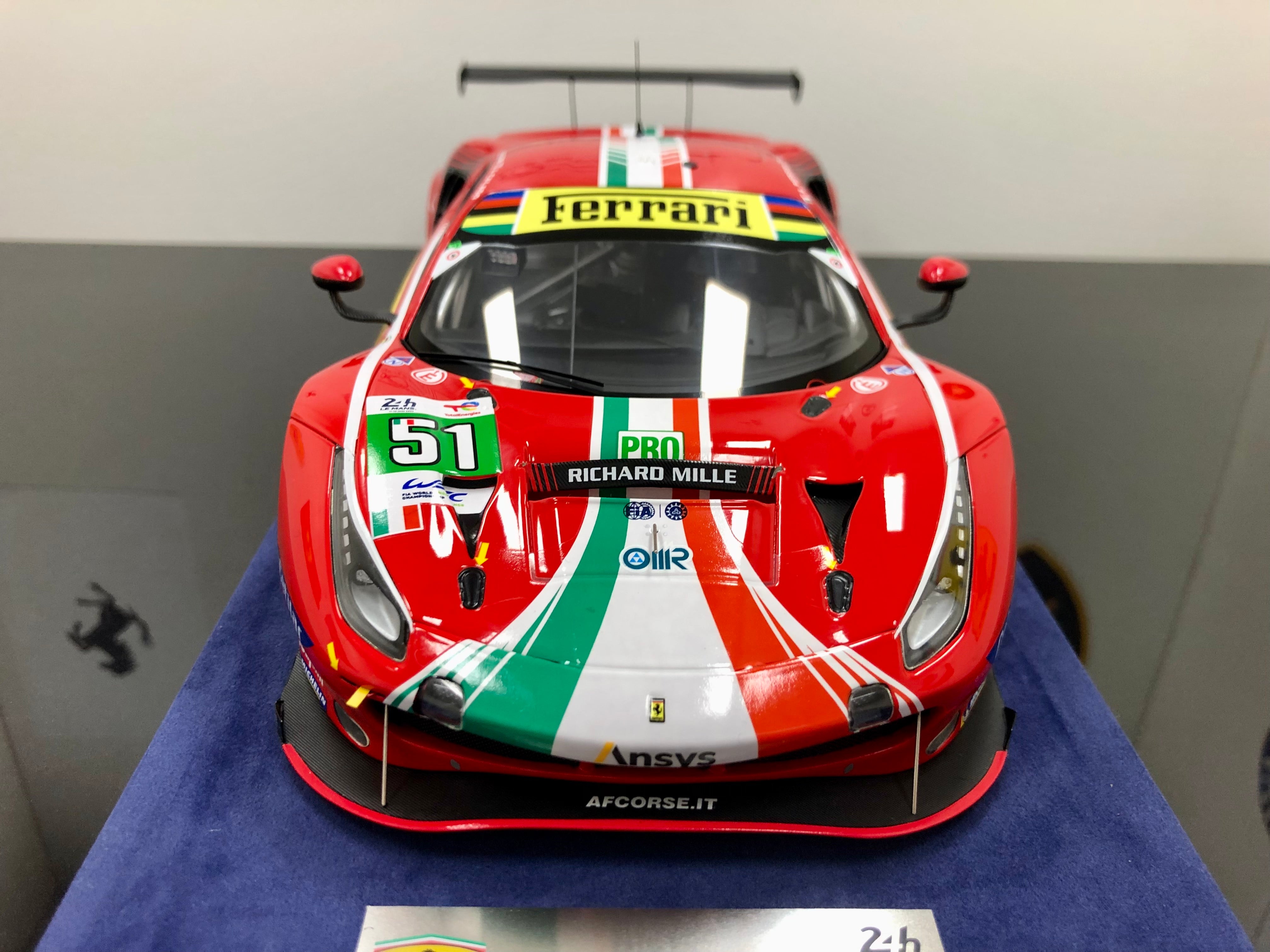 Ferrari 488 GTE Le Mans class winner #51 1:18 scale