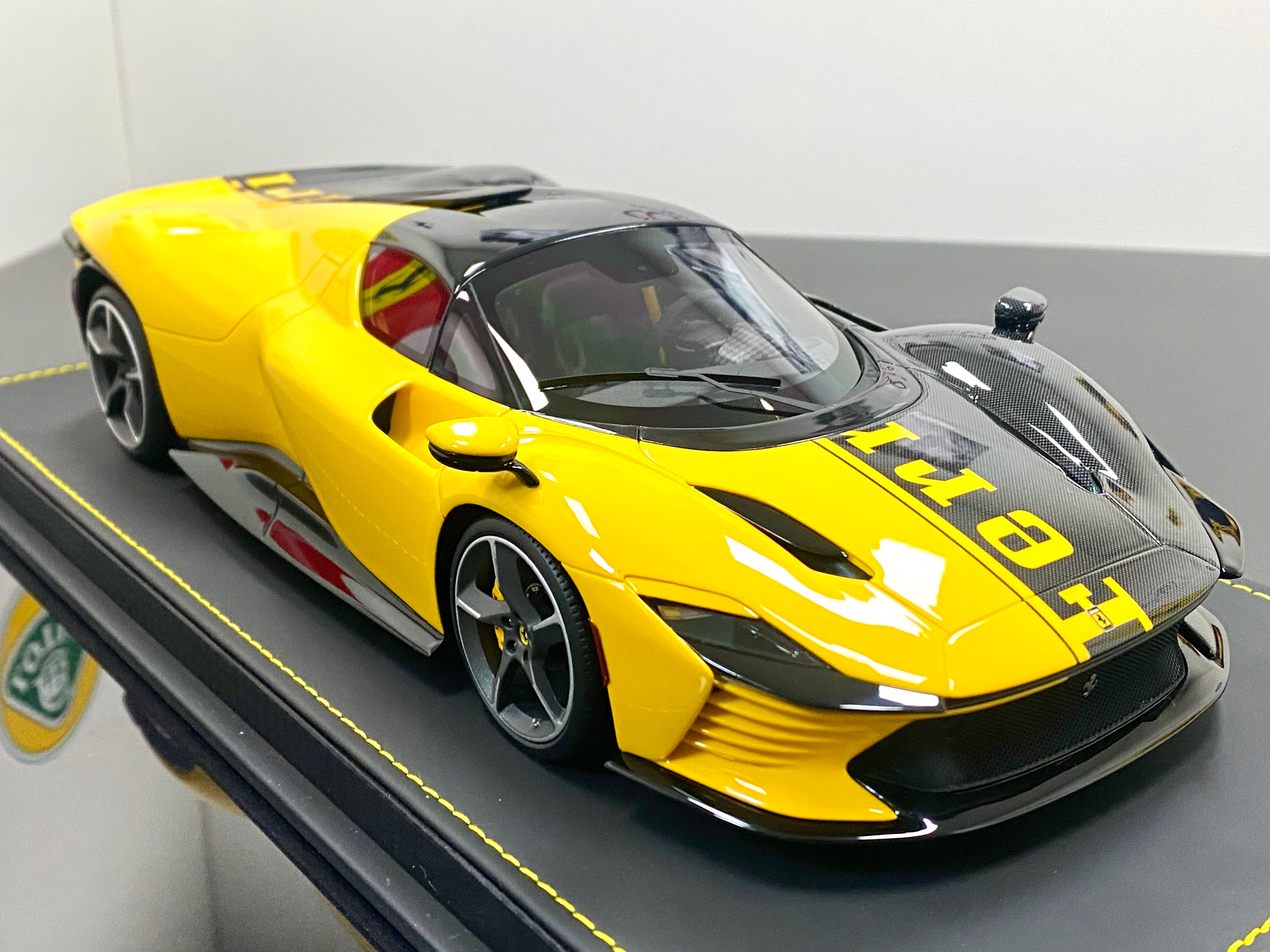 BBR 1:18 scale Ferrari Daytona SP3 Taylor Made 599+1 yellow/black