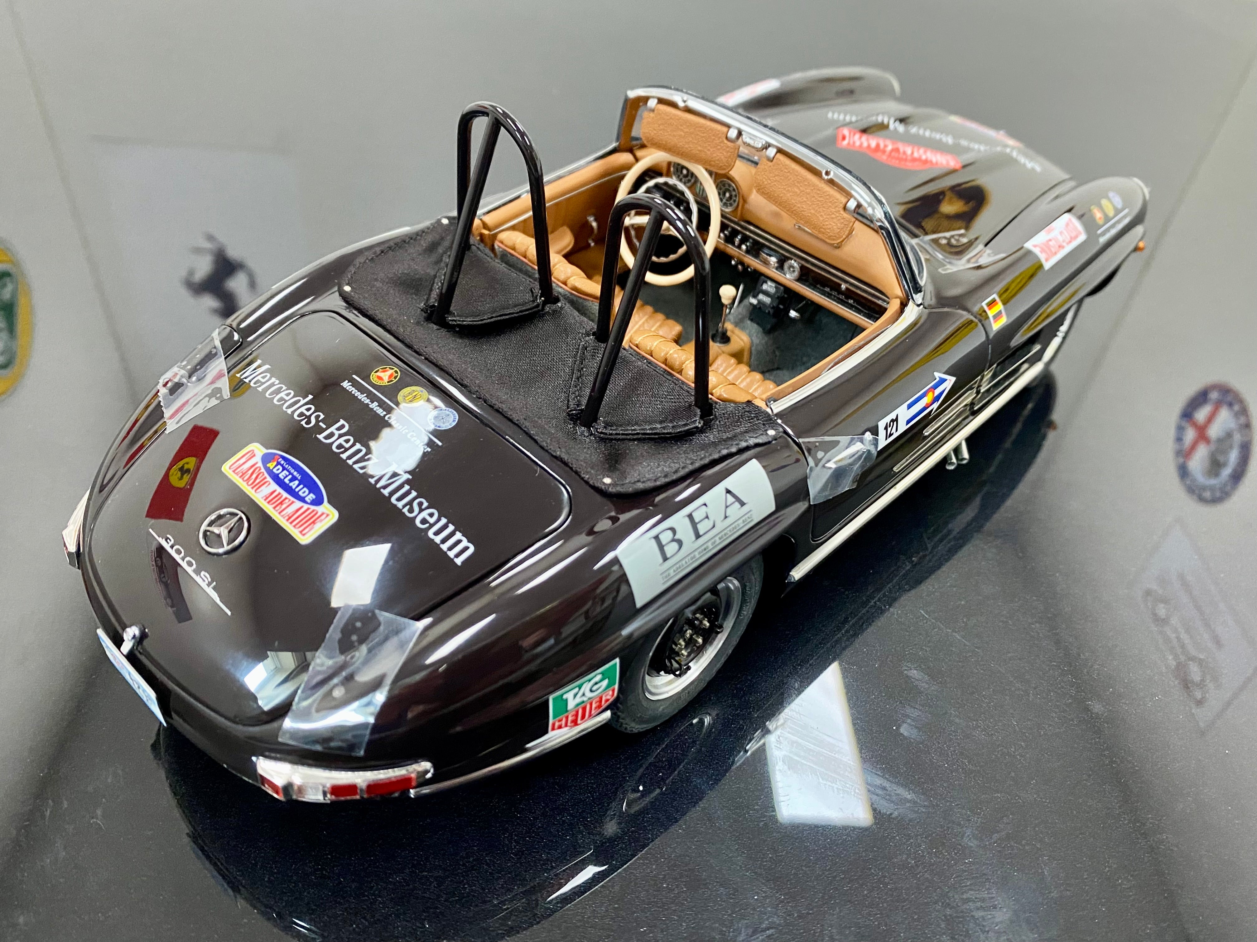 CMC 1:18 scale Mercedes 300SL M295 roadster open racing version