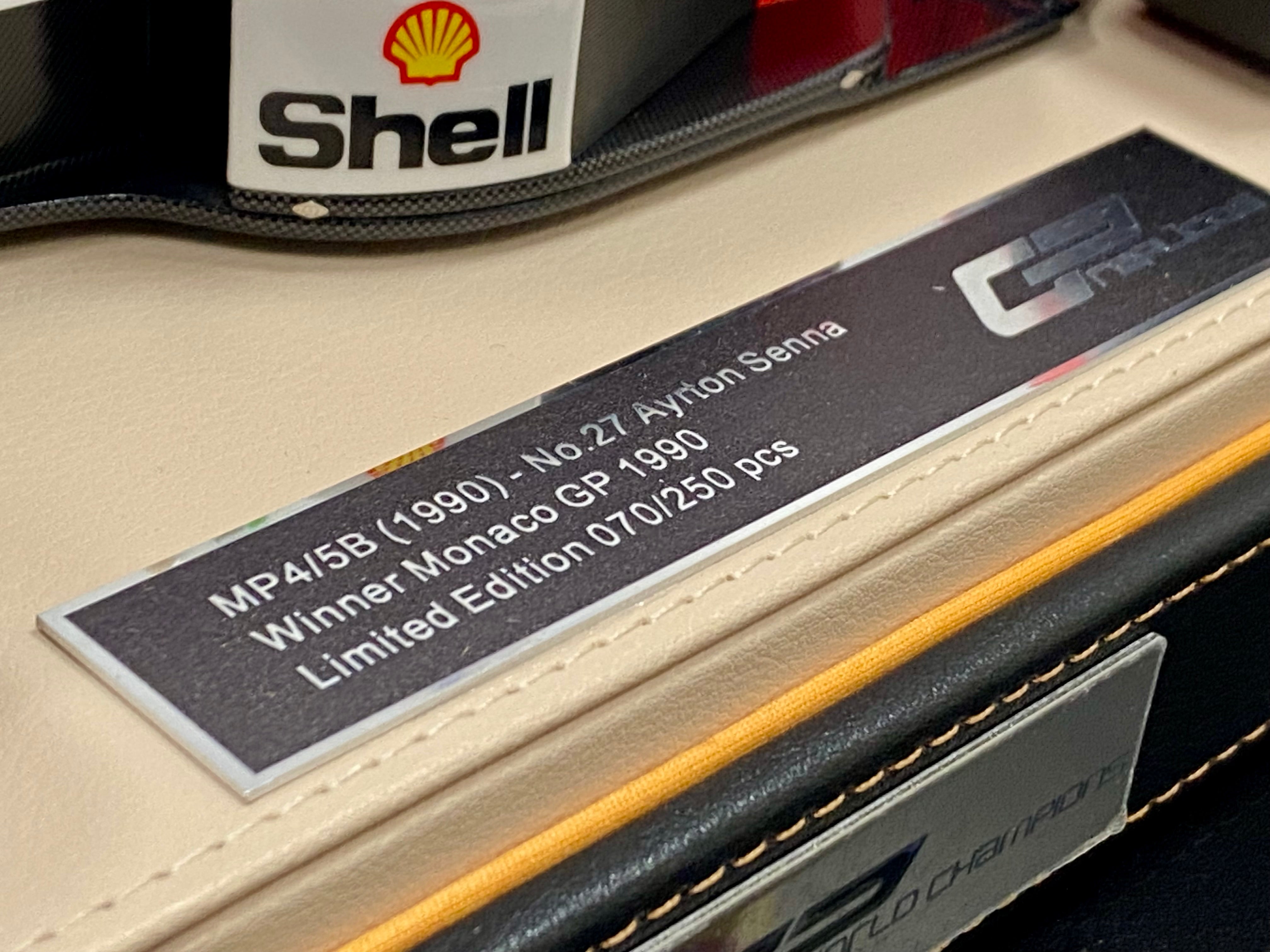 McLaren MP4/5B #27 Monaco 1990 1:18 Scale Ayrton Senna World Champion