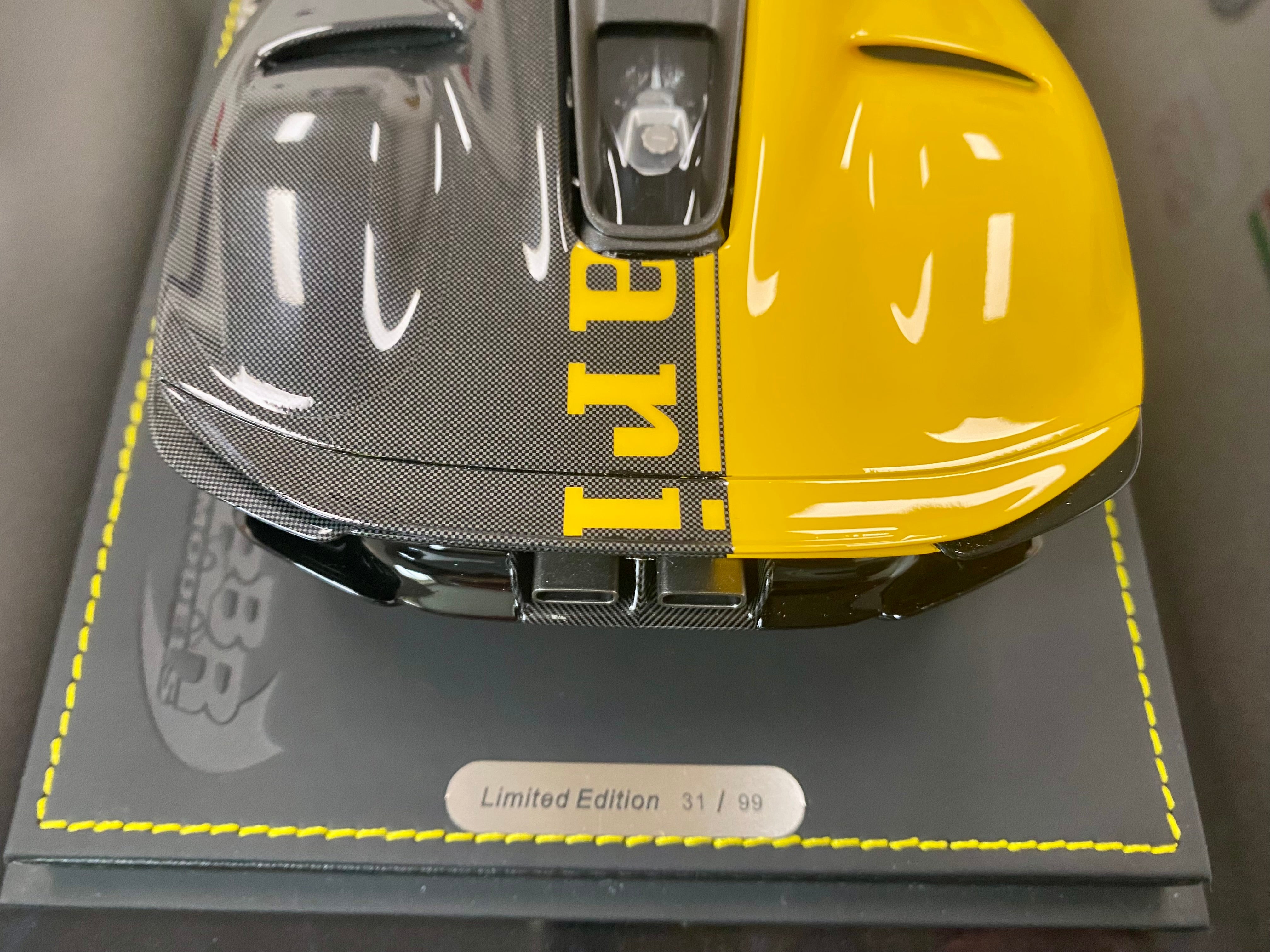 BBR 1:18 scale Ferrari Daytona SP3 Taylor Made 599+1 yellow/black