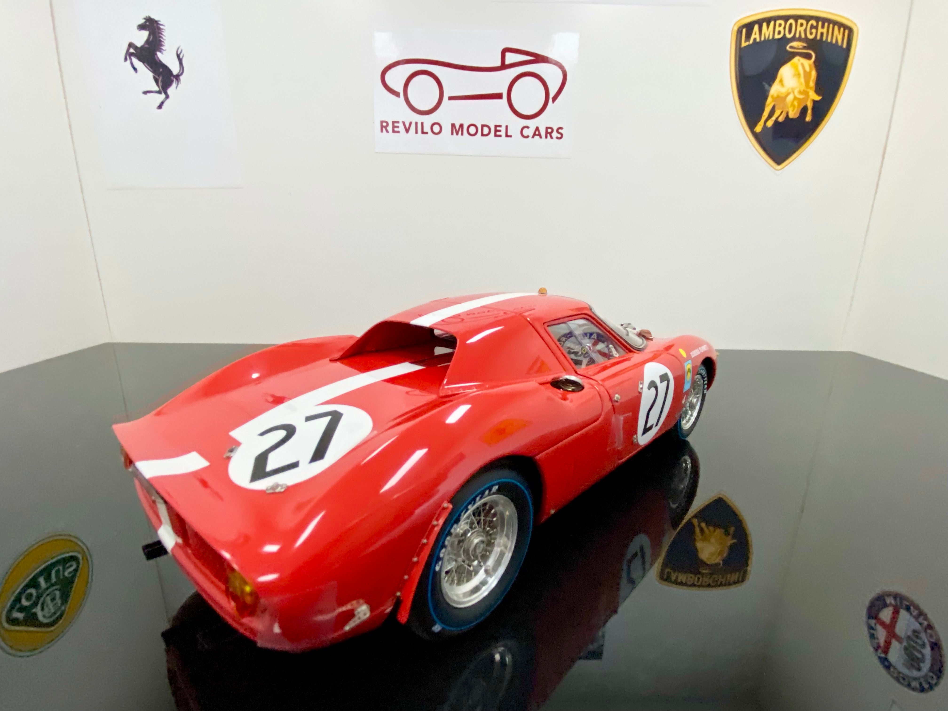 CMC 1:18 scale Ferrari 250 LM M265 #27 Le Mans 1965 Red
