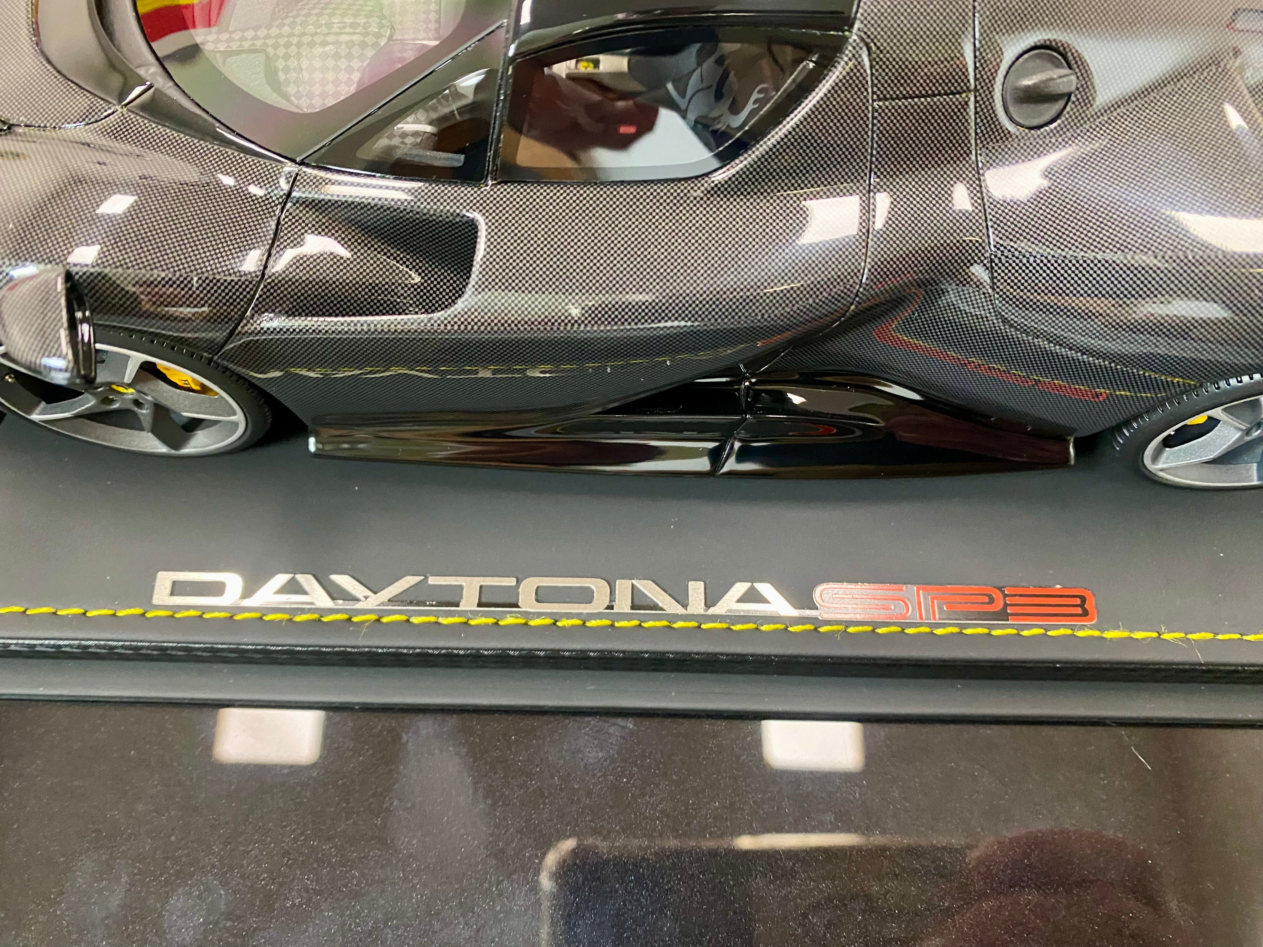 BBR 1:18 scale Ferrari Daytona SP3 Taylor Made 599+1 yellow/black