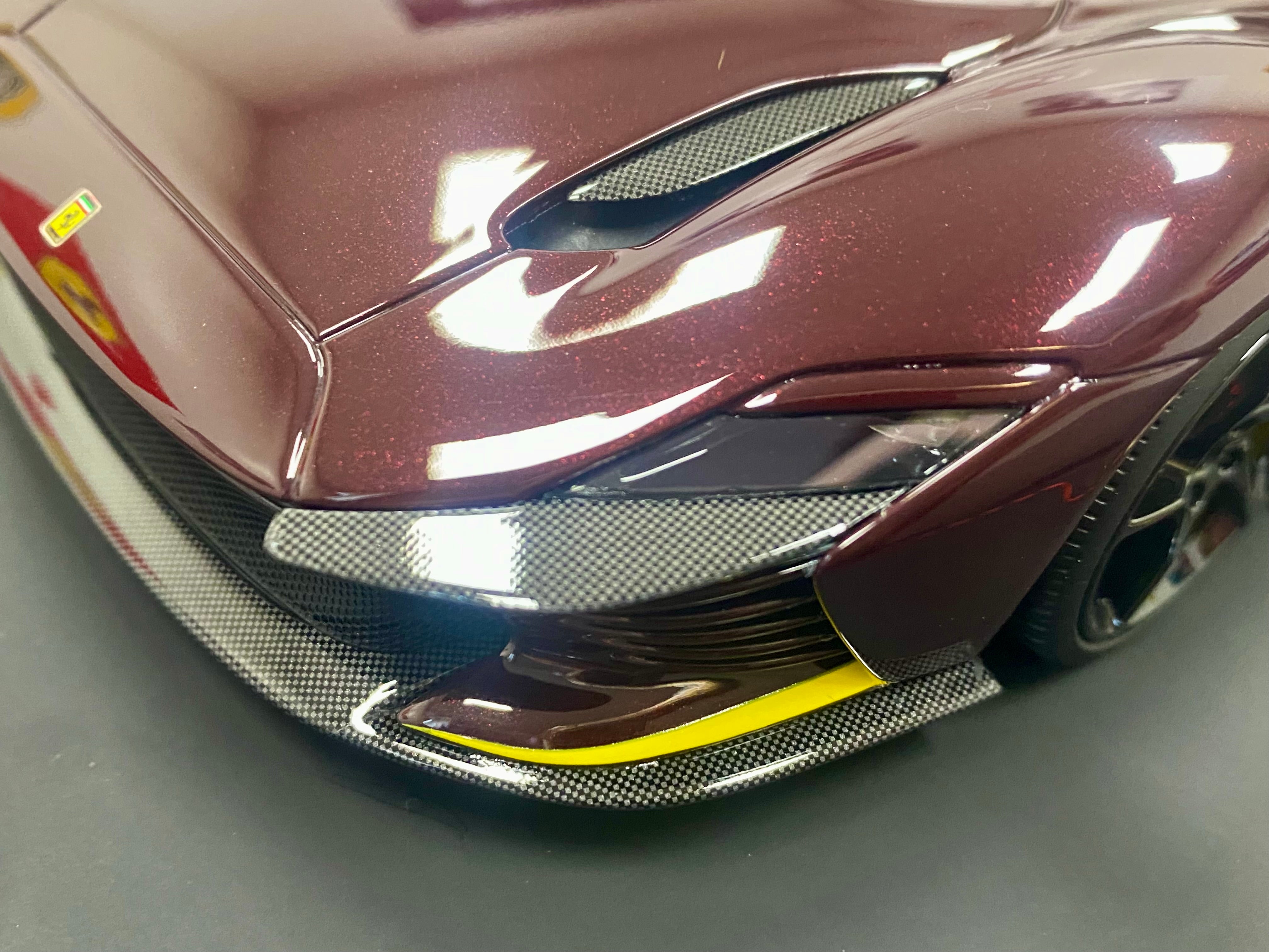 BBR 1:18 scale Ferrari Daytona SP3 Ruby Red Spider