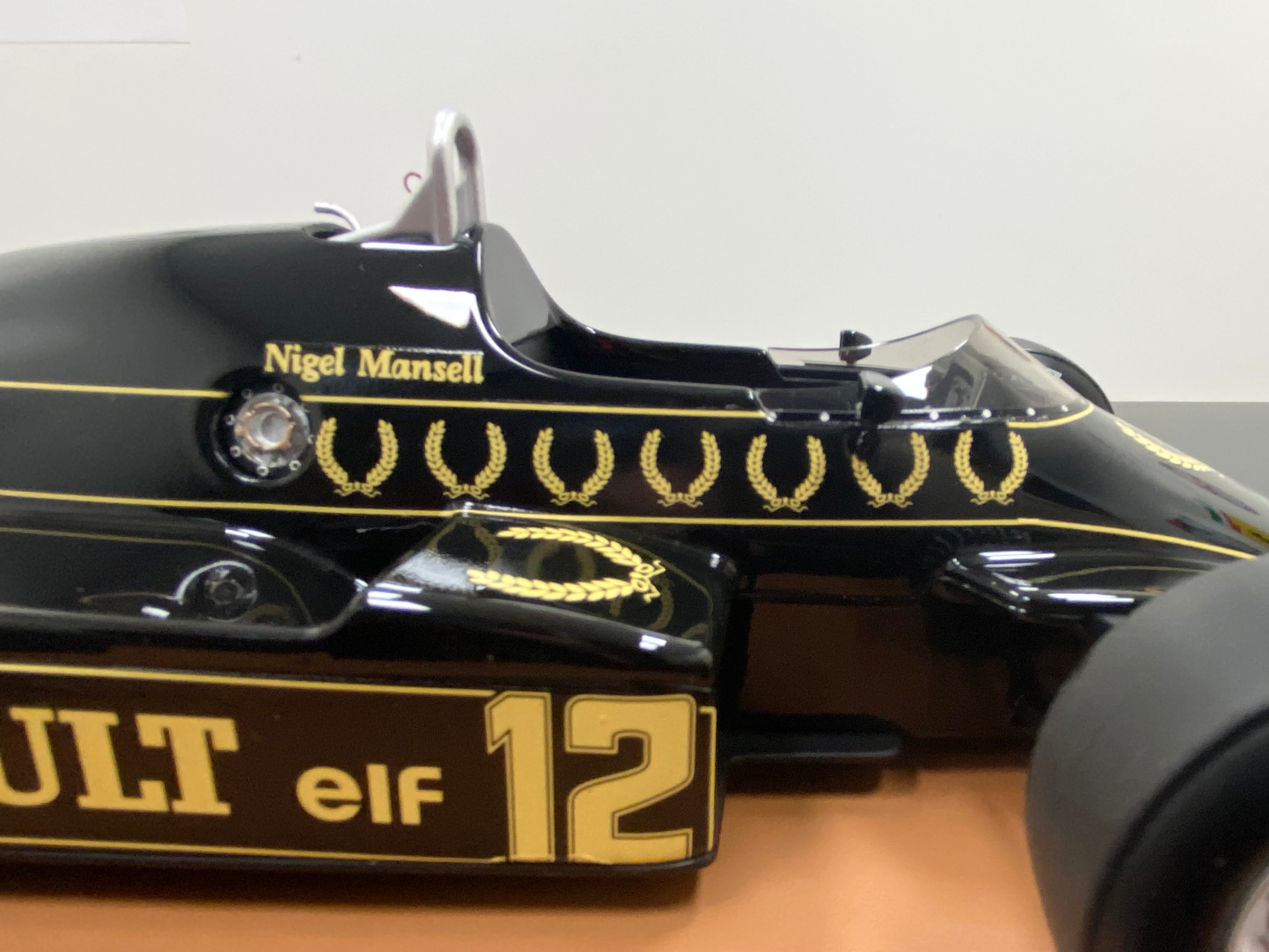 1:18 scale Lotus 94T Mansell #12 1983 British Grand Prix winner